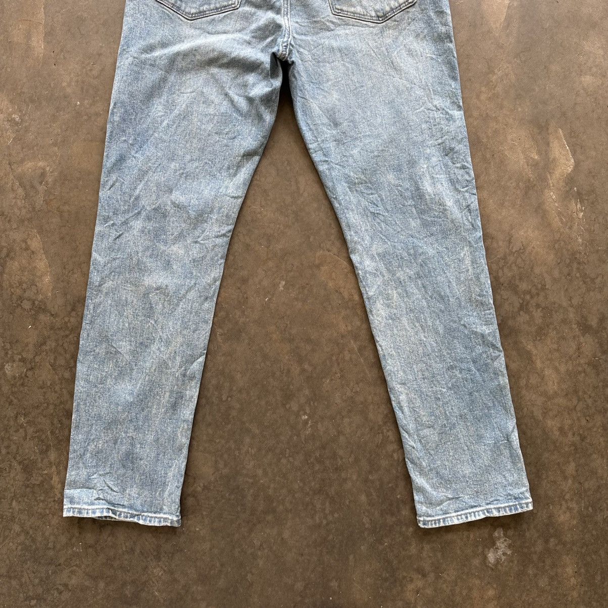 Japanese Brand Vintage Japanese Distressed Faded Denim Jean Pant W33 Size US 33 - 10 Thumbnail