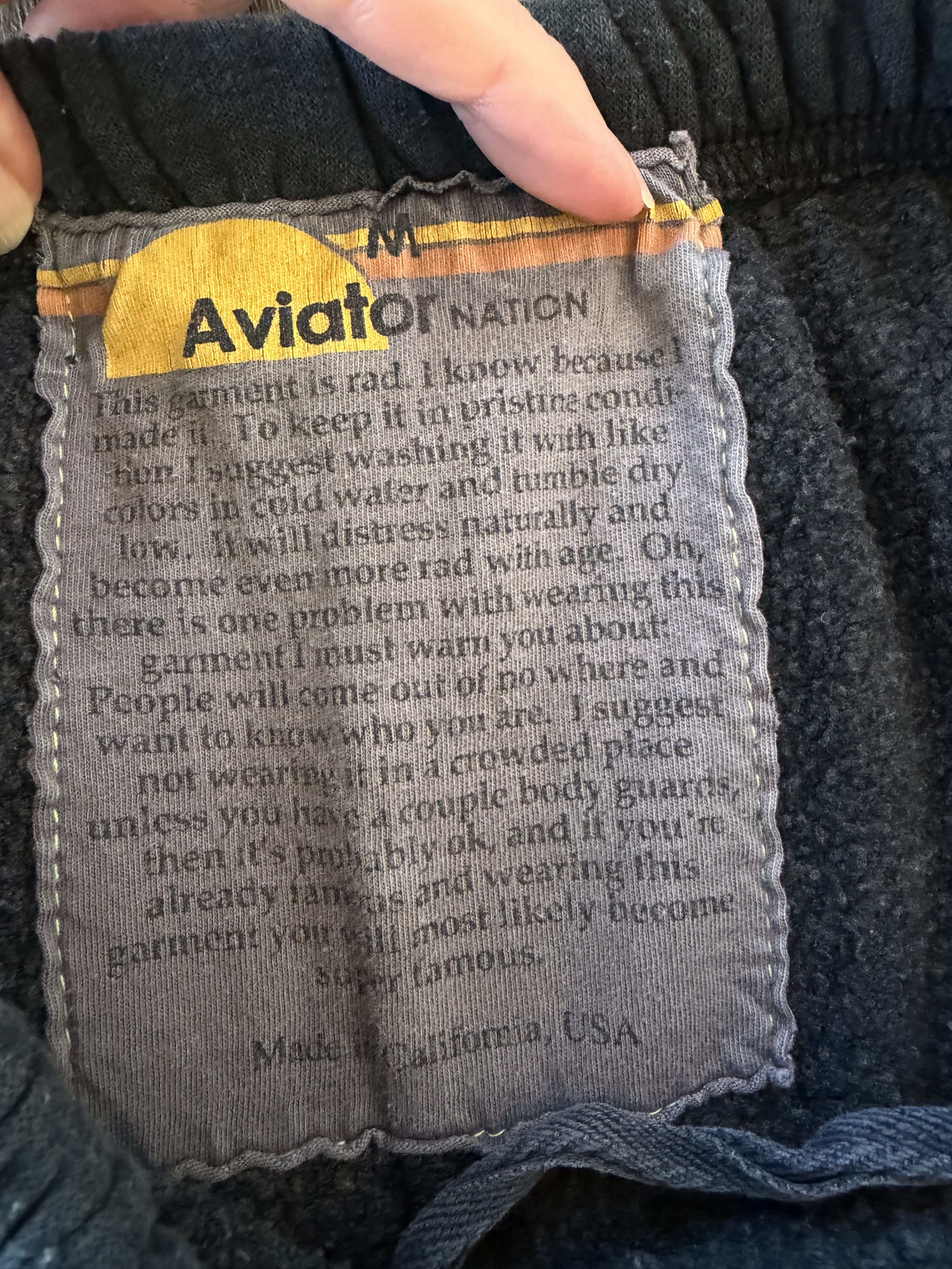 Aviator Nation AVIATOR NATION BROOKLYN SWEATPANTS - NAVY Size 28" / US 6 / IT 42 - 3 Thumbnail