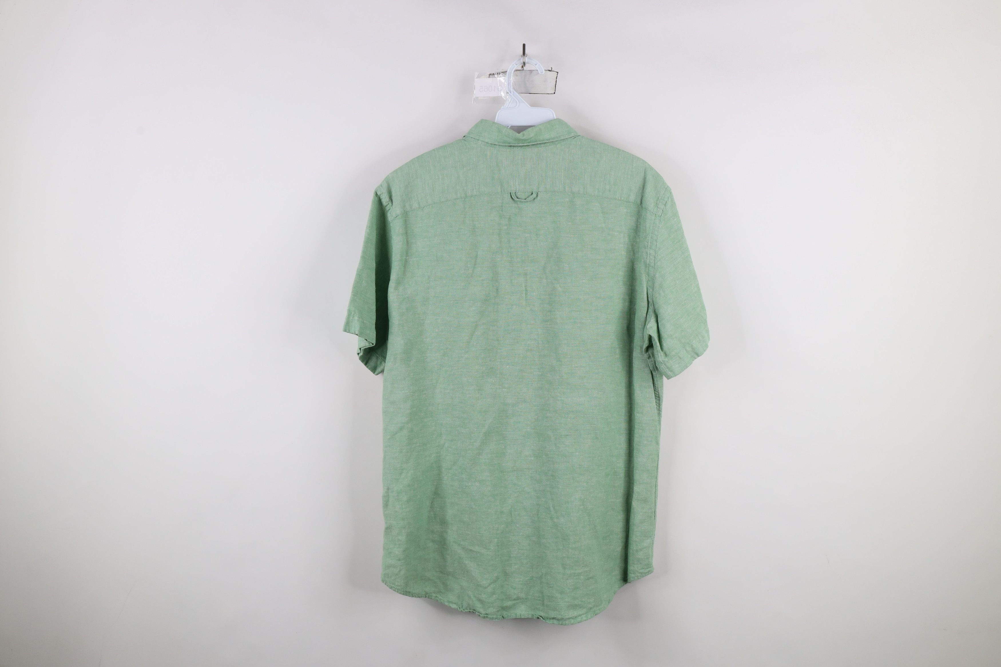 Banana Republic × Vintage Banana Republic Chambray Short Sleeve Button Shirt Green Size US M / EU 48-50 / 2 - 8 Thumbnail