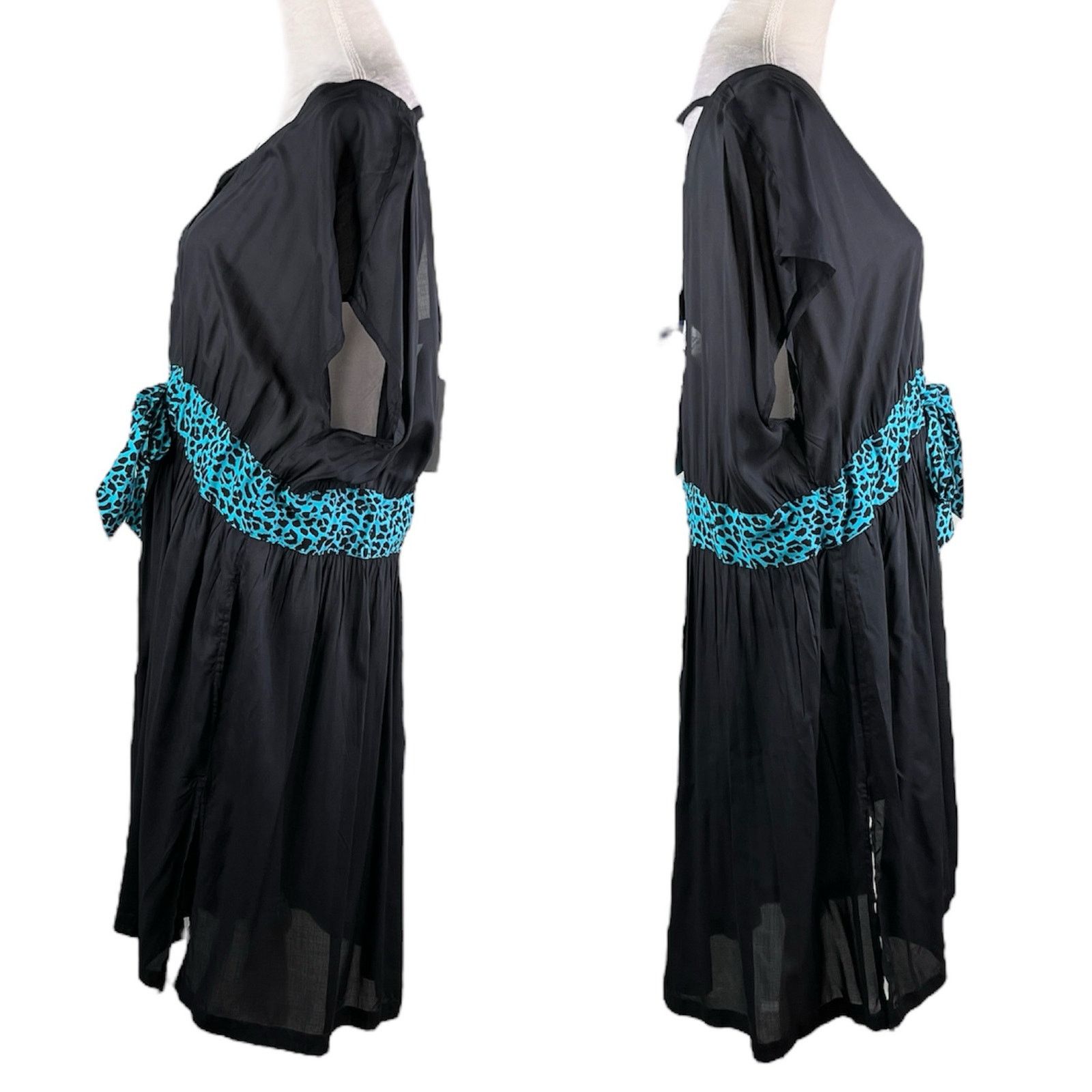 Other Swimsuits For All Coverup Dress 14/16 Black Belt New Size XL / US 12-14 / IT 48-50 - 3 Thumbnail