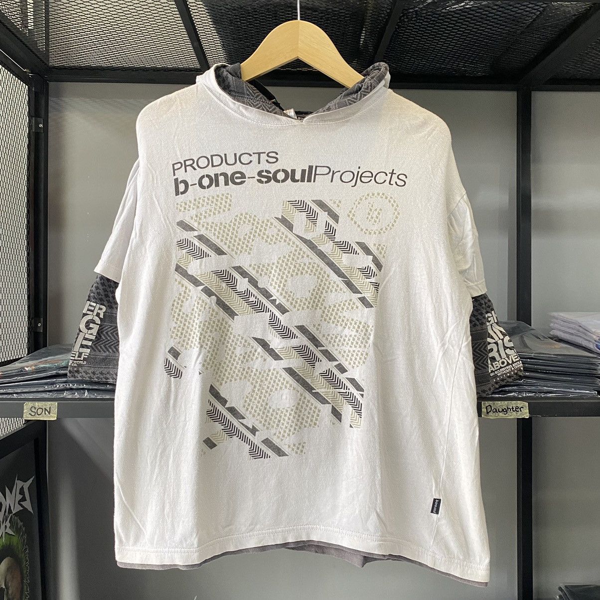 Hysteric Glamour × In The Attic × Yohji Yamamoto Vintage B-One Soul Streetwear Hooded Tees Size US XL / EU 56 / 4 - 1 Thumbnail