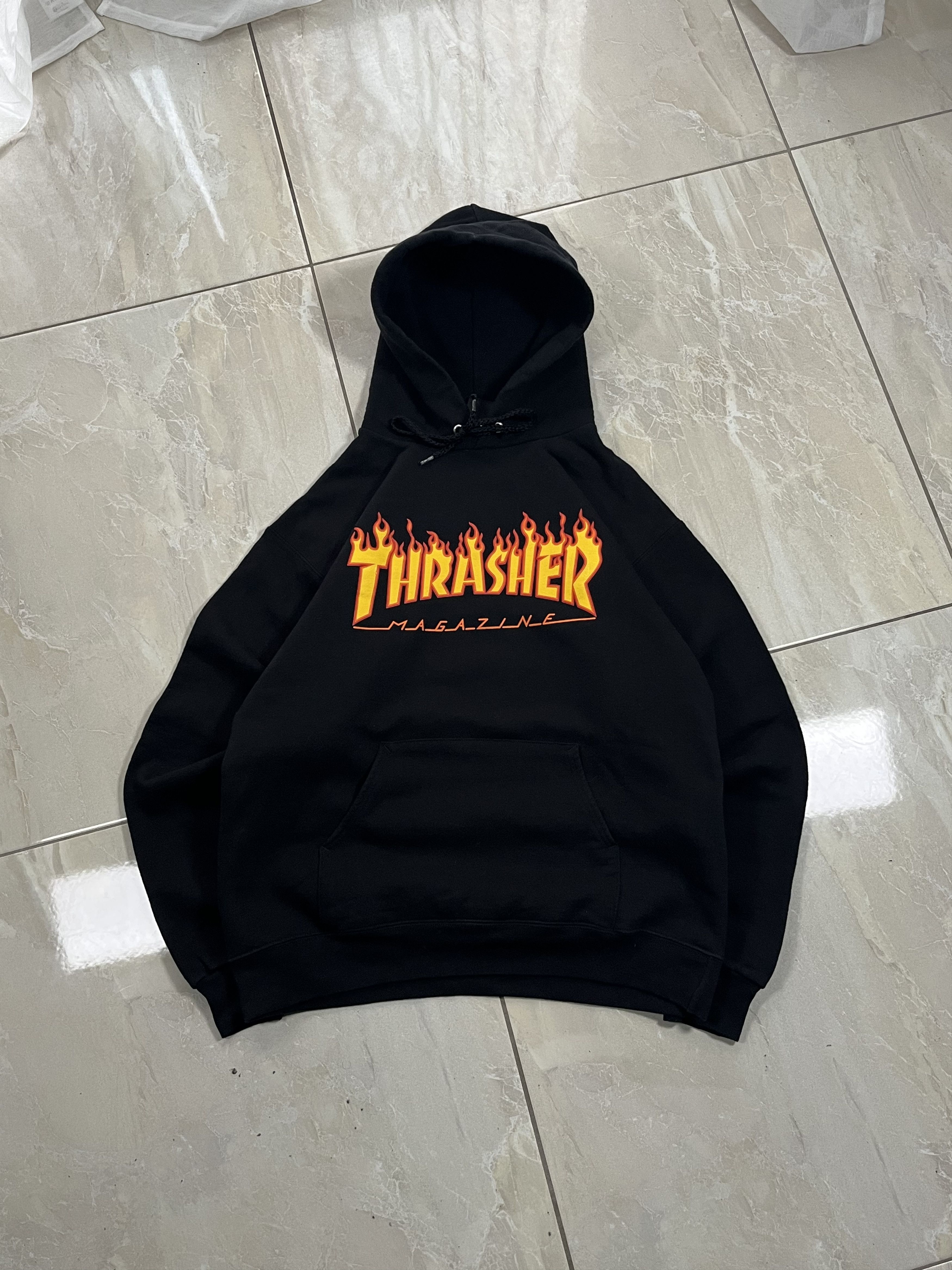 Thrasher Vintage Hoodie Thrasher Flame Logo Streetwear Y2K Black Size US S / EU 44-46 / 1 - 1 Thumbnail