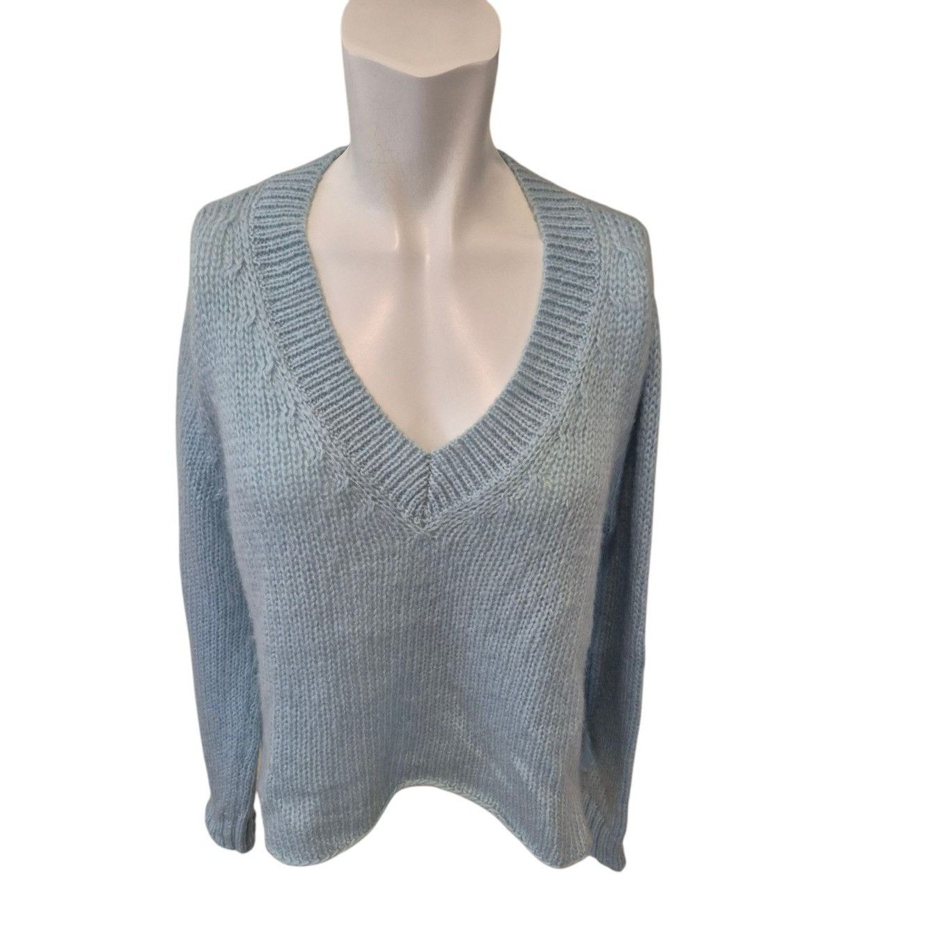 Other Wooden Ships Sweater Wool V Neck Oversized Semi-Cropped Swea Size XS / US 0-2 / IT 36-38 - 1 Thumbnail