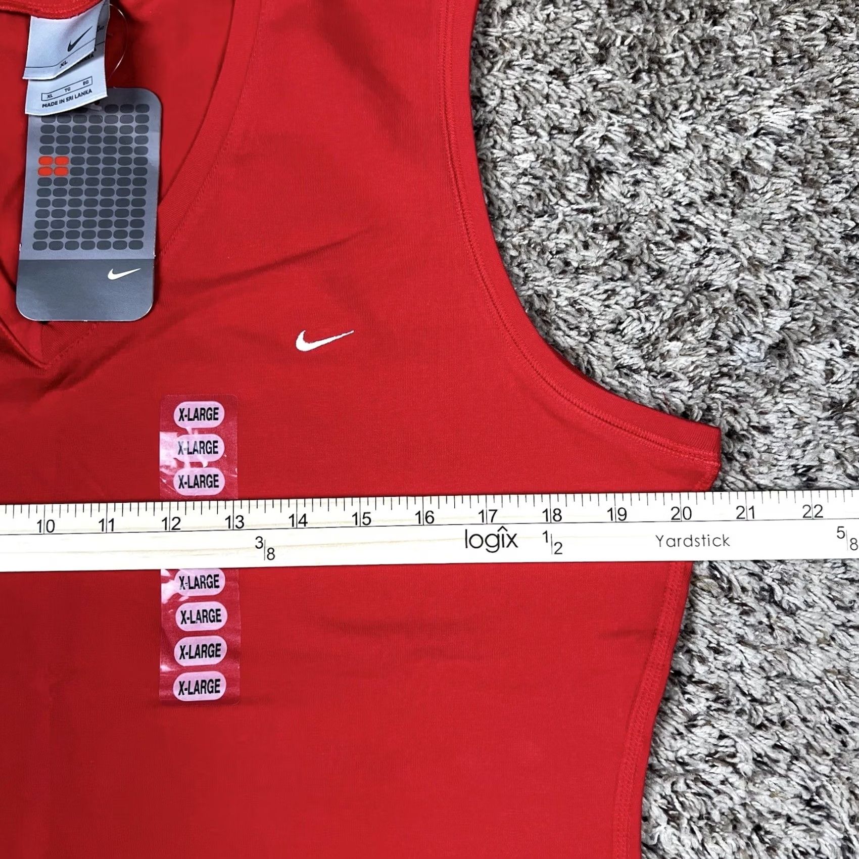 Nike VINTAGE Nike Orange Red Tank Top Swoosh Embroidered XS? Size XL / US 12-14 / IT 48-50 - 7 Thumbnail