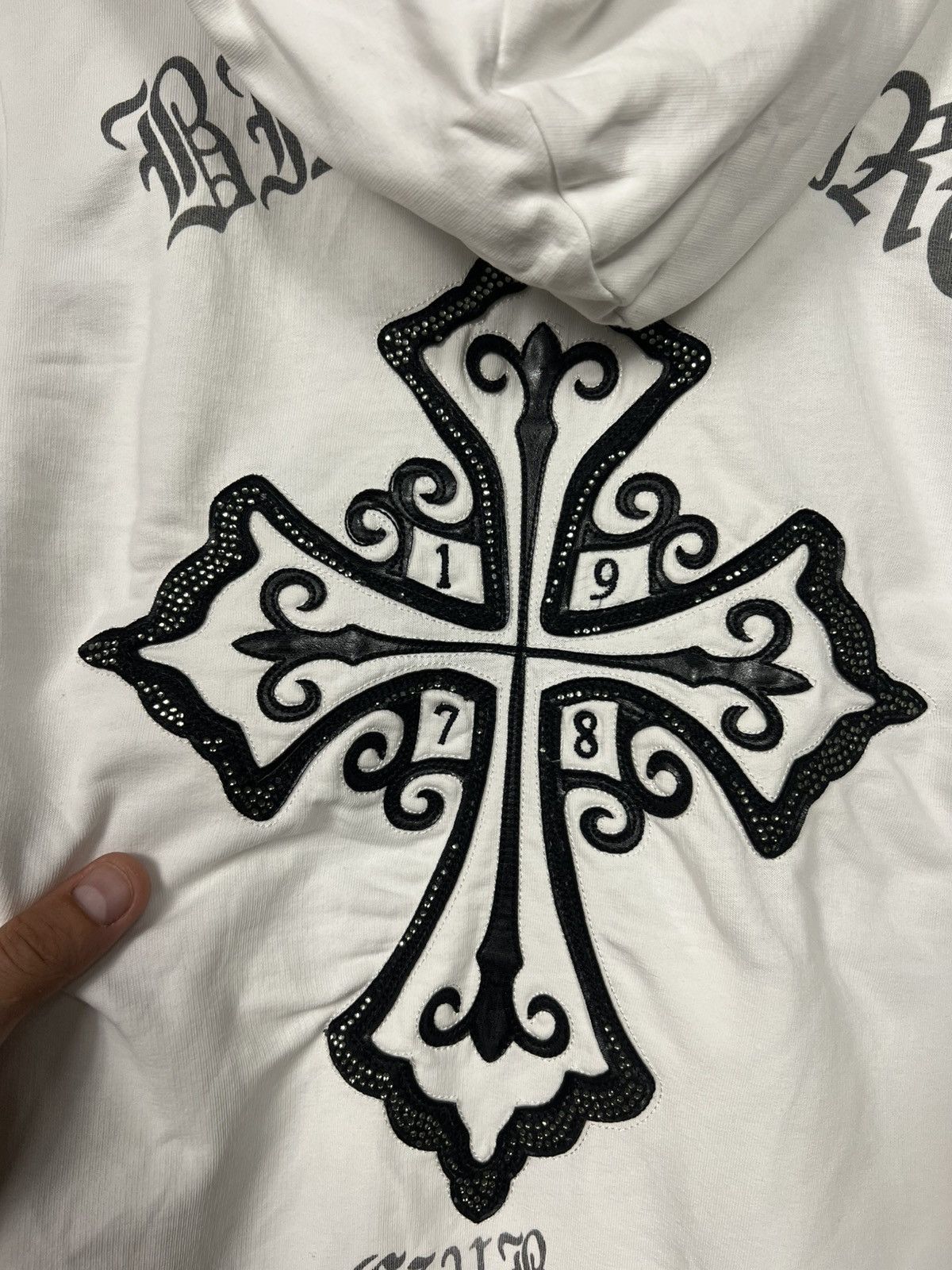 Philipp Plein Vintage Philipp Plein Zip Hoodie With Cross Chrome Style Size M / US 6-8 / IT 42-44 - 22 Thumbnail