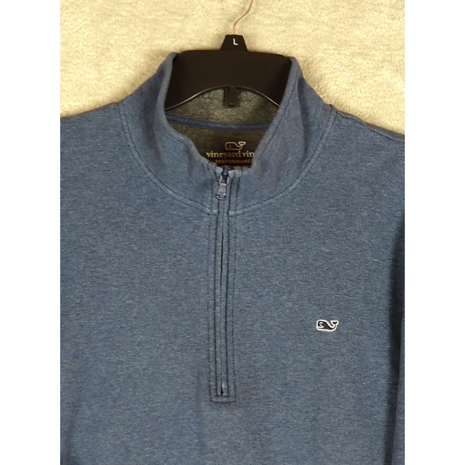 Vineyard Vines Vineyard Vines Performance Sweatshirt 2XL Blue 1/4 Zip Mock Neck Long Sleeve Mens Regular Pullover Nike? Size US XXL / EU 58 / 5 - 4 Thumbnail