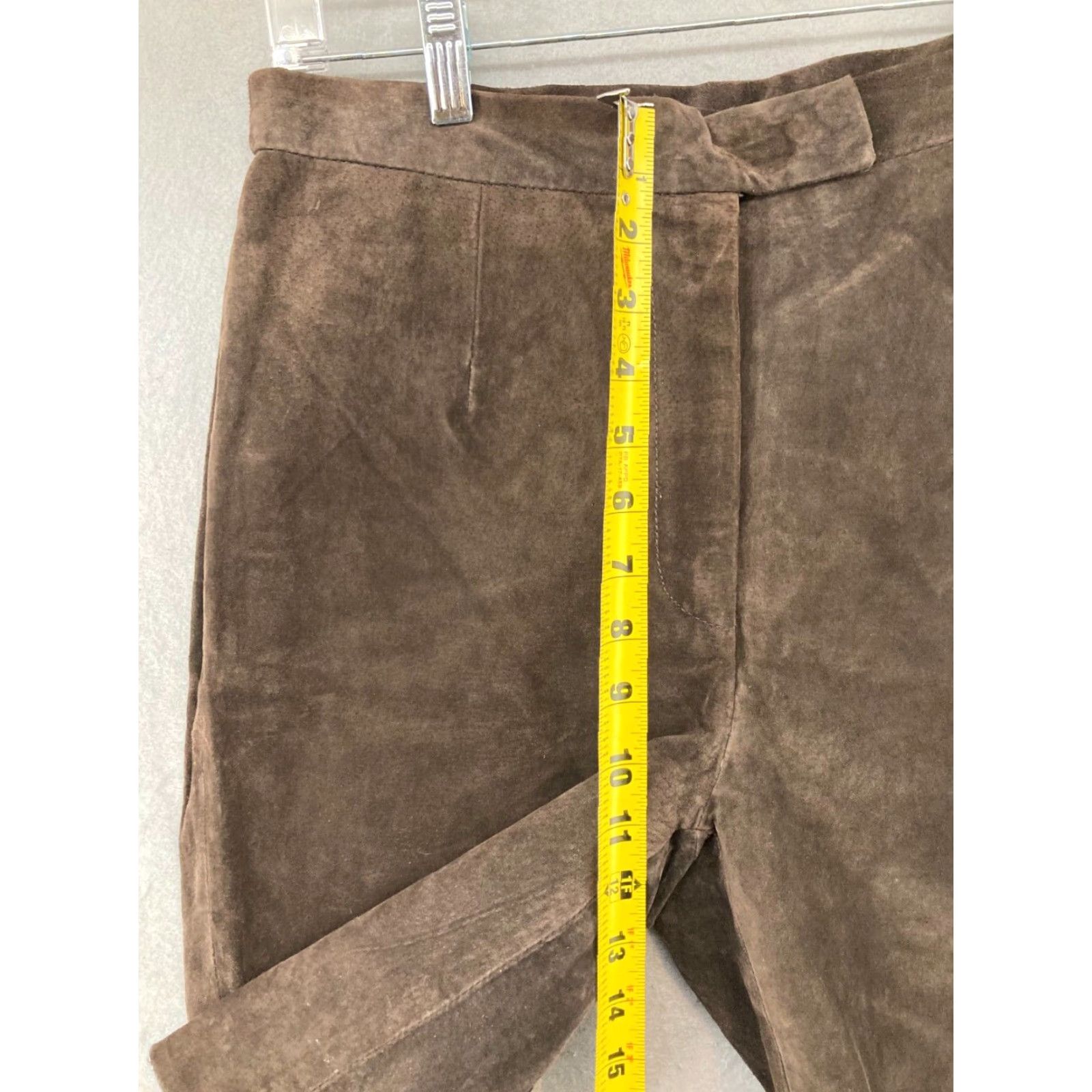 Vintage VINTAGE Paul Harris Design Leather Shorts Women 8 Brown Bermuda Designer 90s Womens Size 30" / US 8 / IT 44 - 4 Thumbnail