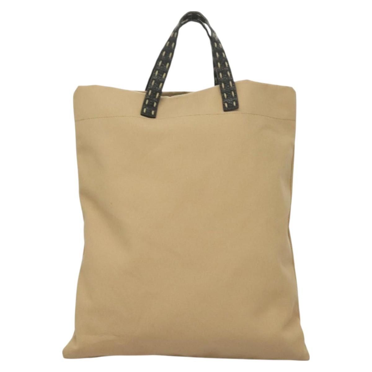 Fendi FENDI Celeria Hand Bag Canvas Beige Size ONE SIZE - 3 Thumbnail