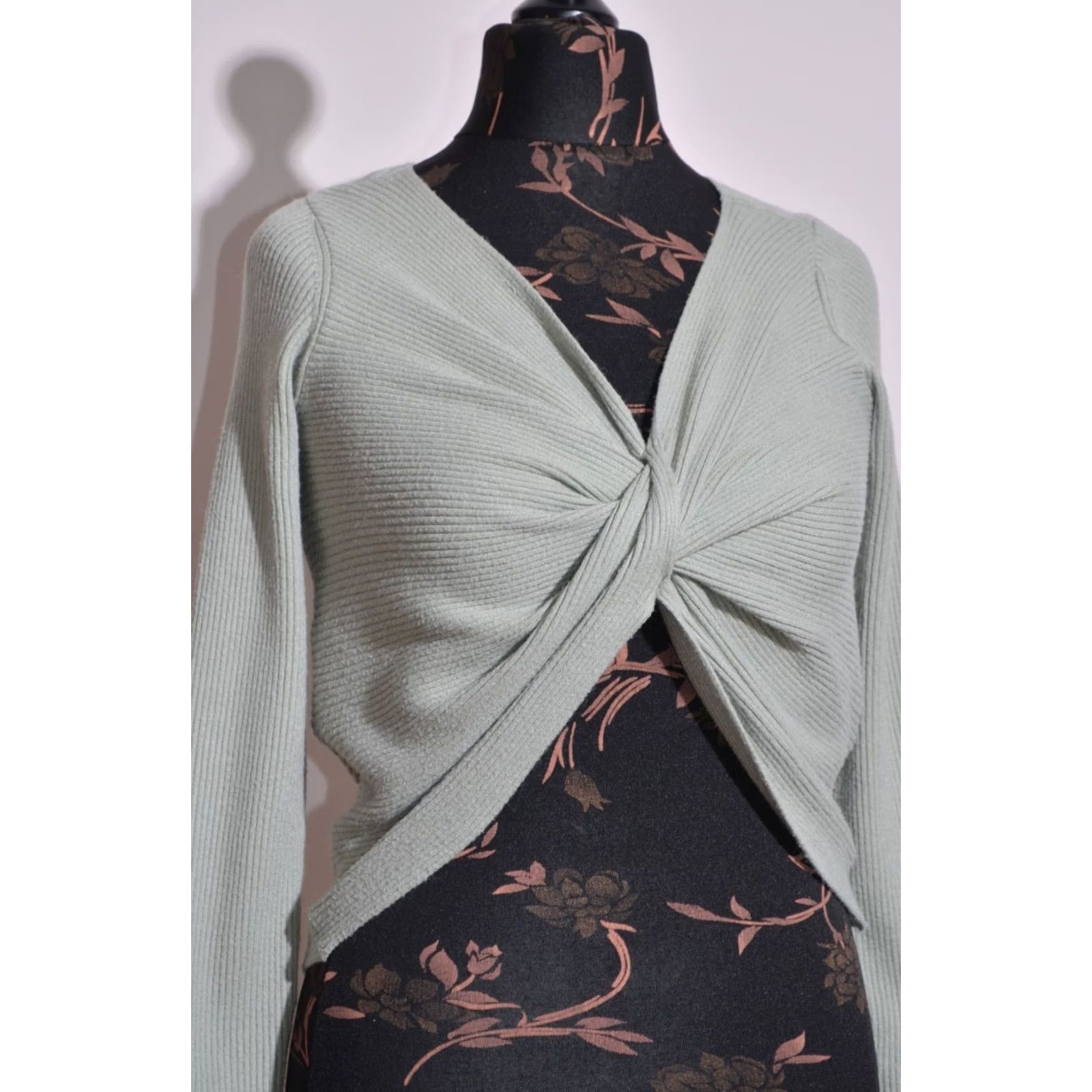 Max Mara Max Mara Jumper Women's Long Sleeve V-Neck Cotton/Cashmere Size M Grey Size M / US 6-8 / IT 42-44 - 3 Thumbnail