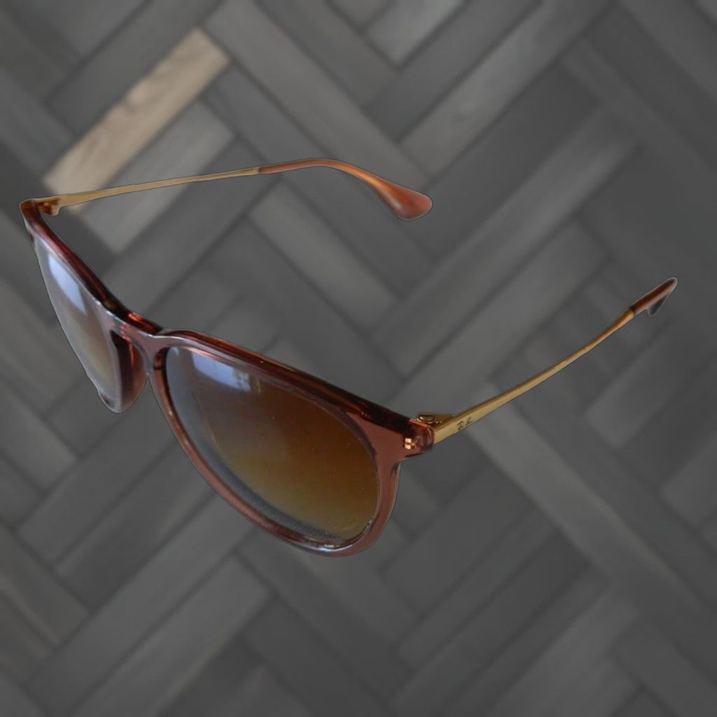 Vintage VINTAGE Ray-Ban Sunglasses Frames Only Women Brown Prescription 54mm 145mm Erika 6590/13 Size ONE SIZE - 1 Thumbnail
