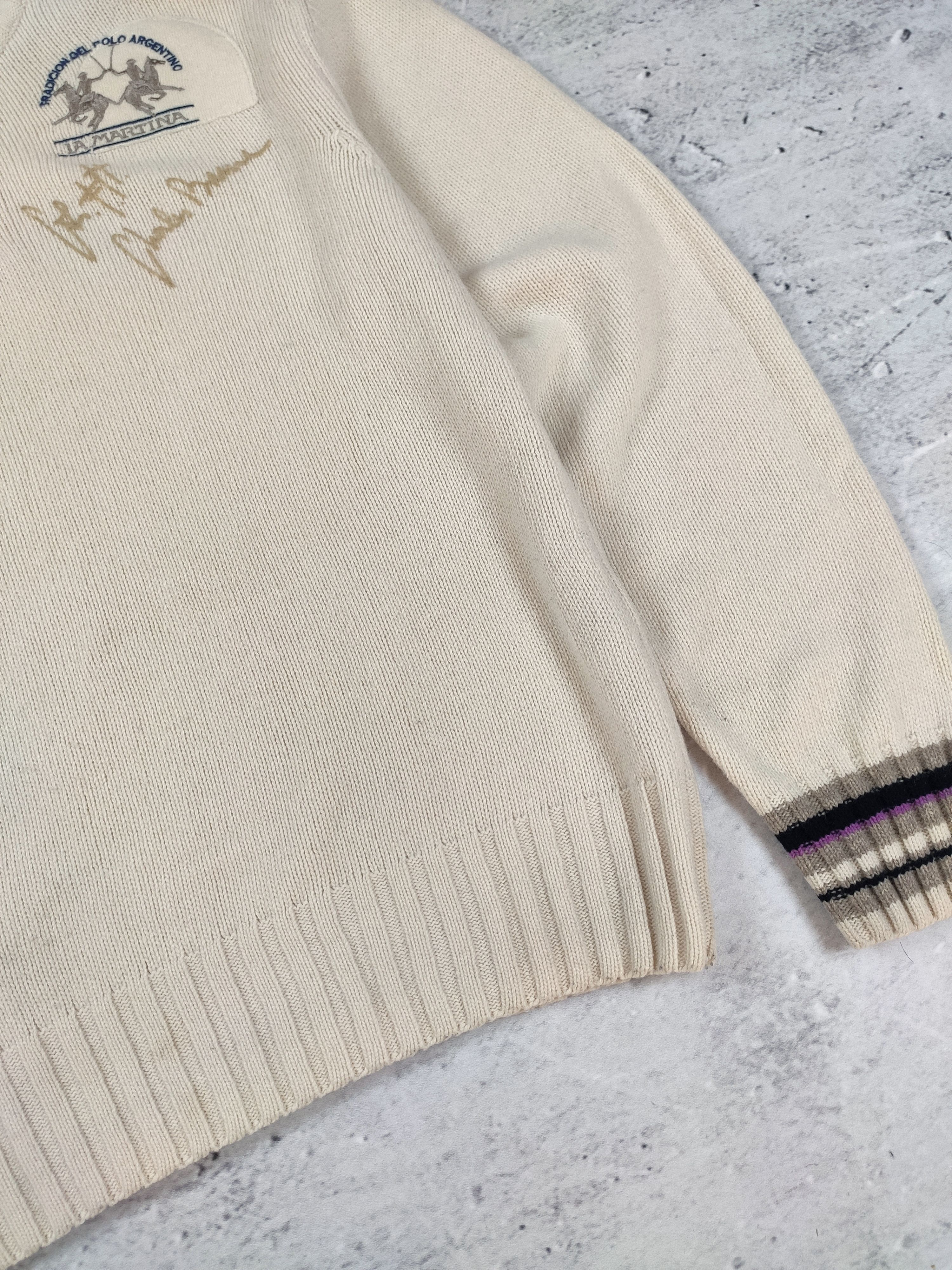 La Martina La Martina Wool sweater halfzip 1/4 jumper Size US XL / EU 56 / 4 - 3 Thumbnail