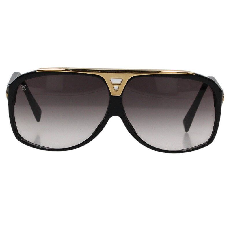 Louis Vuitton Louis Vuitton Sunglass Black x Gold Size 64 Size ONE SIZE - 1 Thumbnail