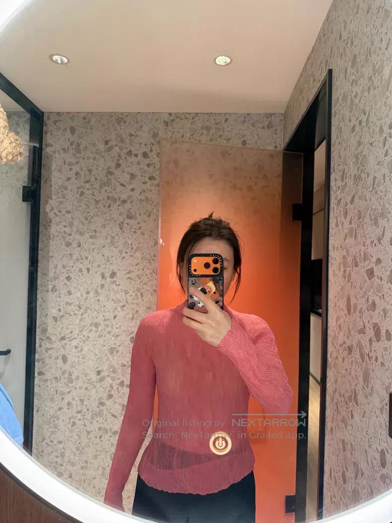 Issey Miyake Issey Miyake Long Sleeve Turtleneck Top Rose Pink Size M / US 6-8 / IT 42-44 - 9 Thumbnail