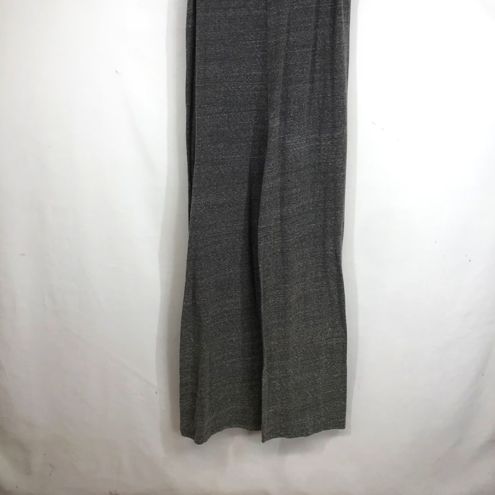 CLOT Cloth & Stone Womens Charcoal Grey Heathered V-Neck Wide Leg Jumpsuit L Size 36" / US 14 / IT 50 - 7 Thumbnail