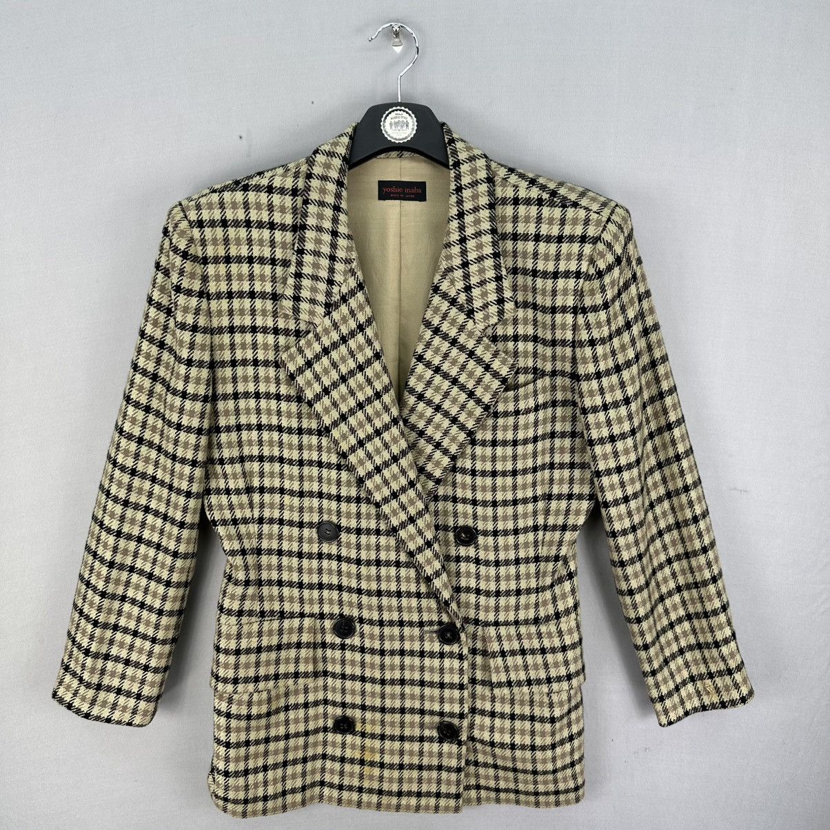 yoshie inaba Vintage 90's Yoshie Inaba Wool Coat Jacket Double Breasted Size M / US 6-8 / IT 42-44 - 1 Thumbnail