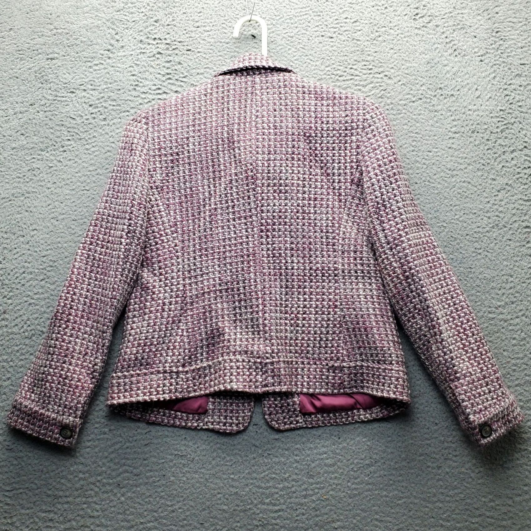 Talbots Talbots Tweed Blazer Jacket Womens Petite 6 Multicolor Wool Blend Button-Up EUC (optimized for search) Size M / US 6-8 / IT 42-44 - 2 Thumbnail