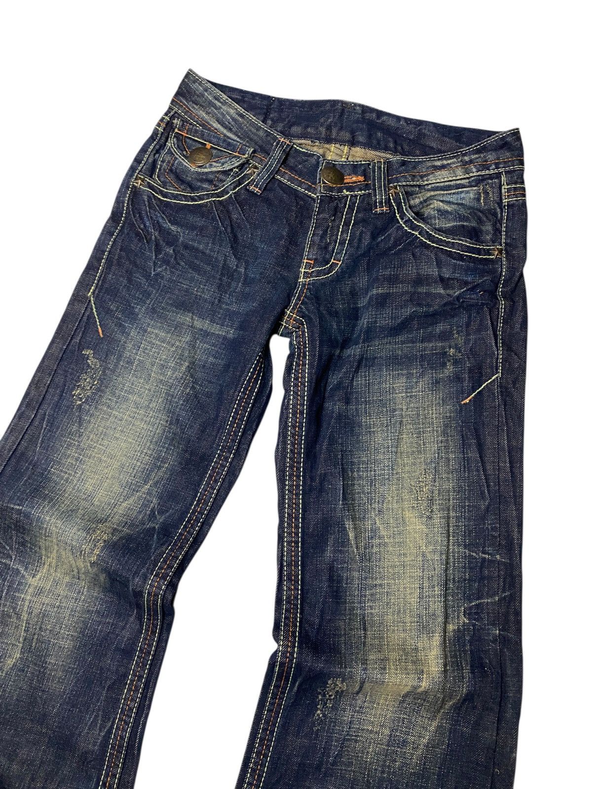 If Six Was Nine 2000's D.I.A Mudwash Clawmark Flared Jeans Size US 26 / EU 42 - 3 Thumbnail