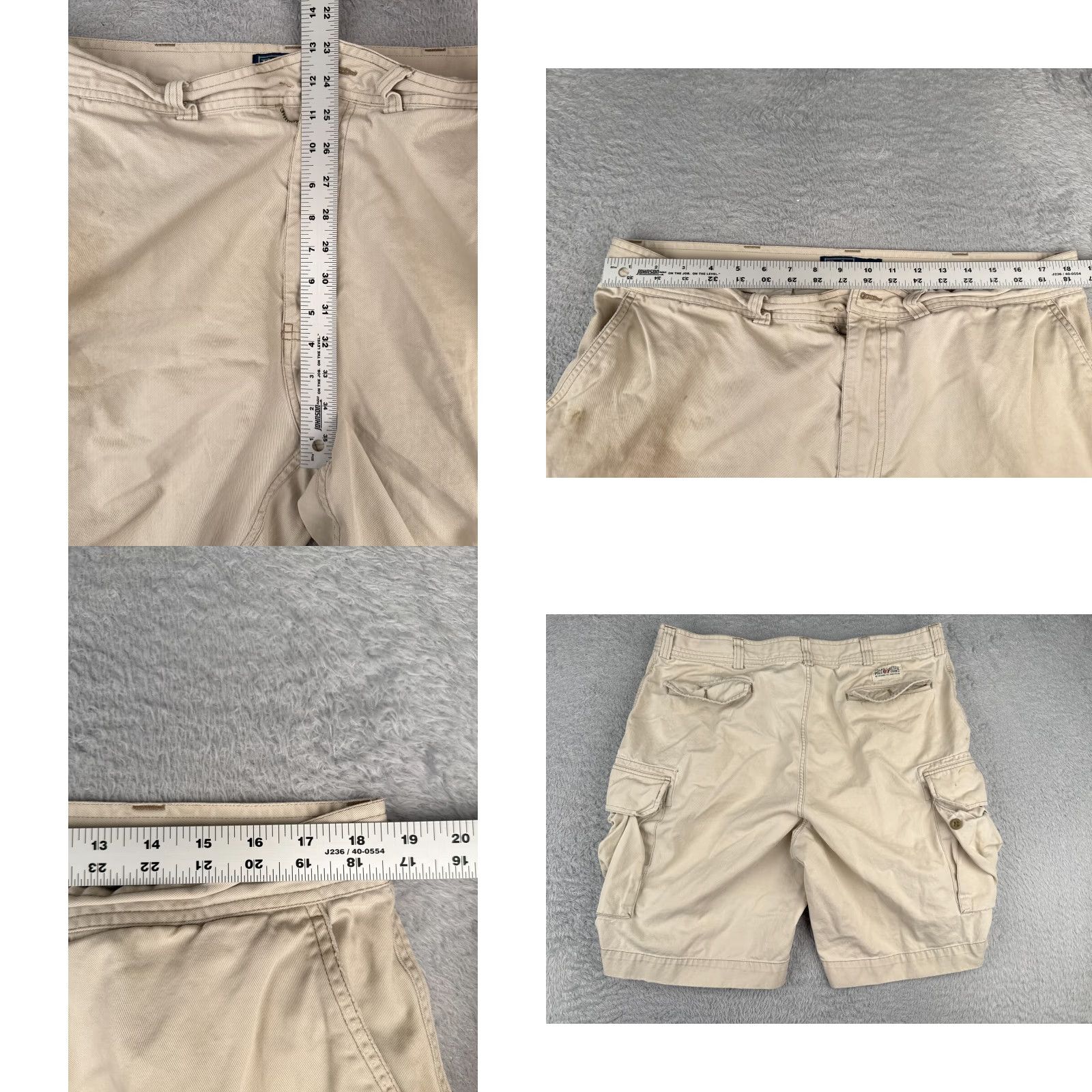 Polo Ralph Lauren Polo Ralph Lauren Shorts Men 38 Beige Cargo 100% Cotton Twill Hiking 38x10 READ Size US M / EU 48-50 / 2 - 9 Thumbnail