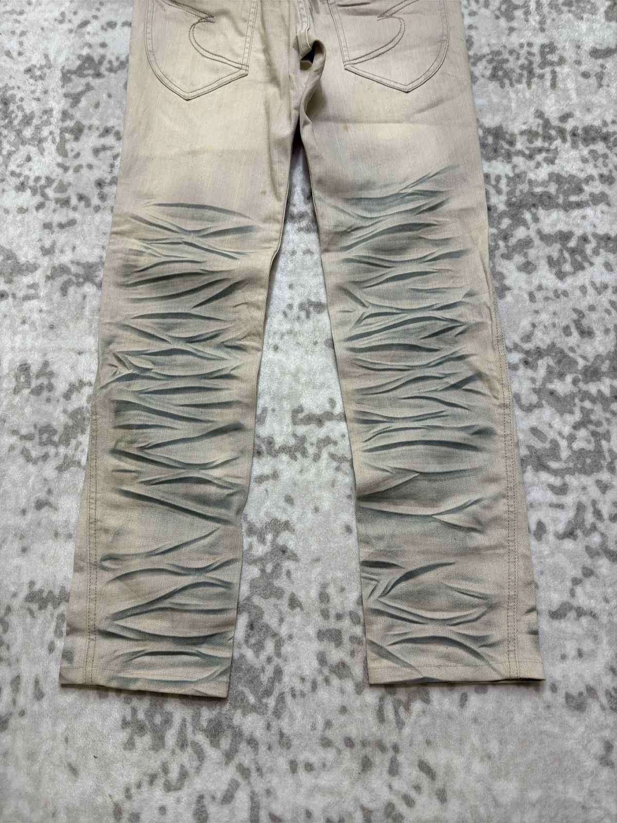 Hysteric Glamour Vintage Y2K Semantic Design Claw Mark Acid Wash Denim Jeans Size US 29 - 12 Thumbnail