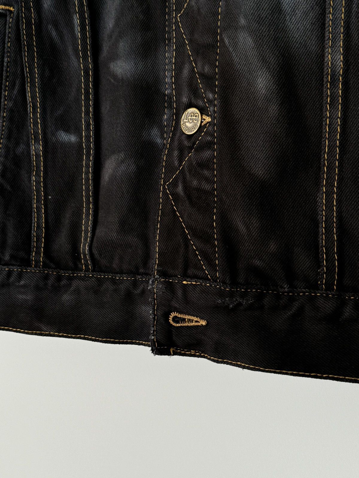 Vintage Vintage 90s Lee Custom Hardcore Biker Denim Vest Size US L / EU 52-54 / 3 - 8 Thumbnail
