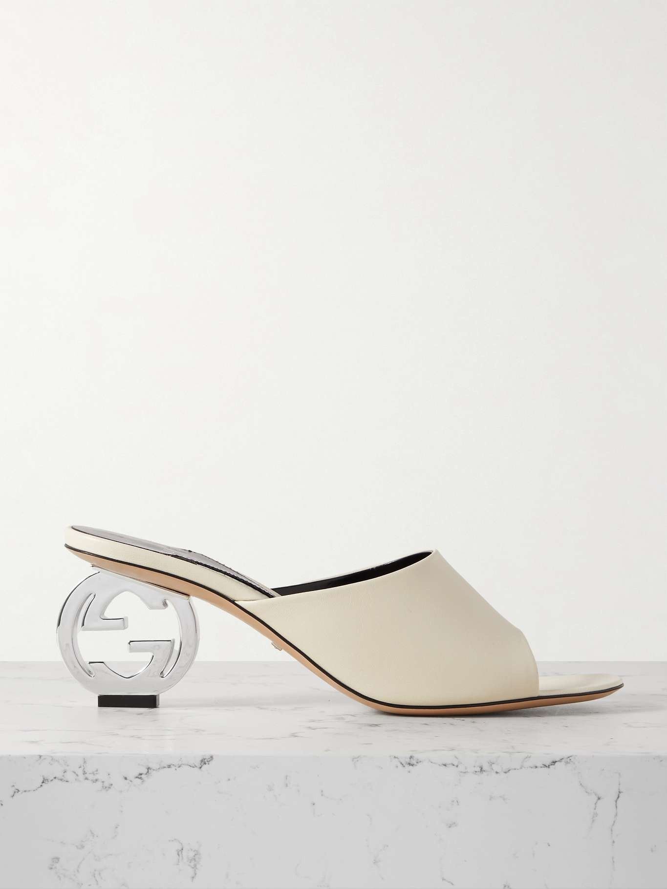 Gucci women's interlocking G heel sandal Size US 8 / IT 38 - 1 Thumbnail