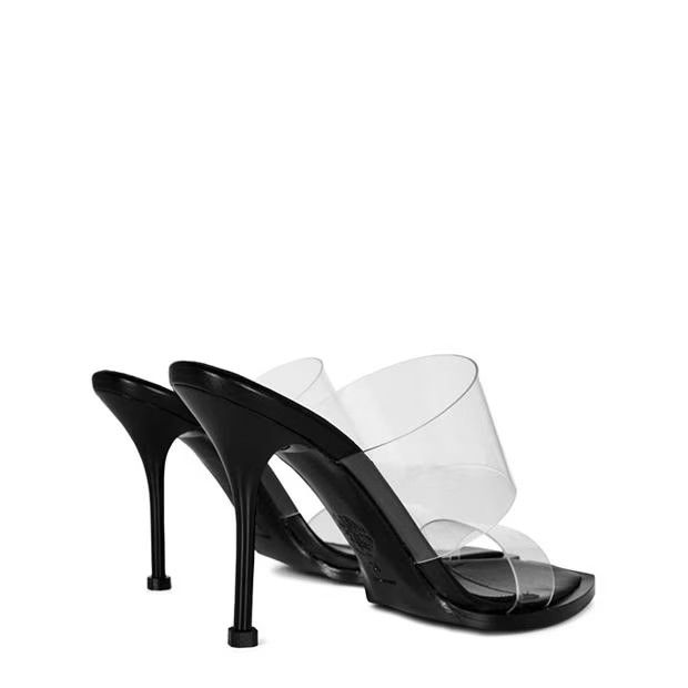 Alexander McQueen o1g2r1mq0824 Plexi Mule in Black Size US 9 / IT 39 - 4 Thumbnail