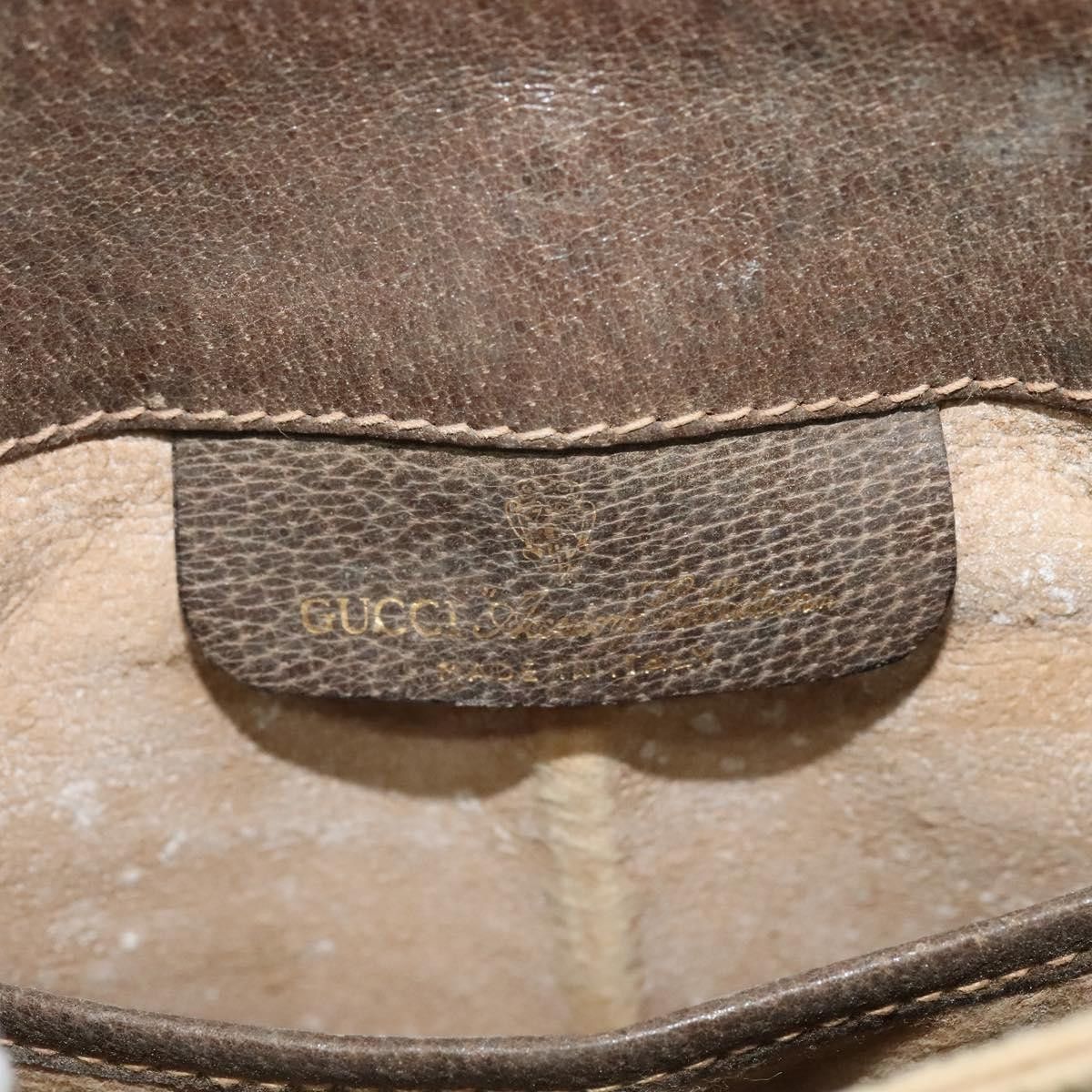 Gucci GUCCI GG Supreme Web Sherry Line Bag Pvc Beige Gold 10 02 Size ONE SIZE - 16 Thumbnail