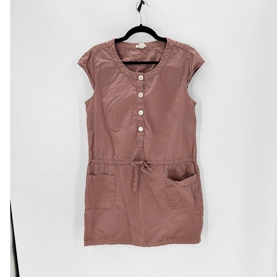 J.Crew J. Crew sheath shirt tie waist Dress size 12 mauve Pockets Size XL / US 12-14 / IT 48-50 - 1 Thumbnail