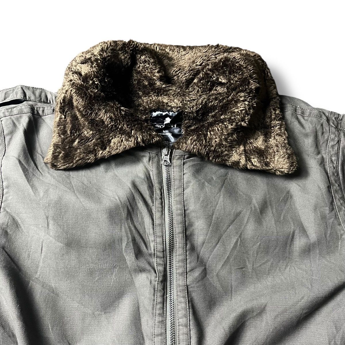 If Six Was Nine × Japanese Brand × Le Grande Bleu (L.G.B.) VINTAGE SOLJAH FUR LINED BONDAGE HEAVY JACKET Size US L / EU 52-54 / 3 - 10 Thumbnail