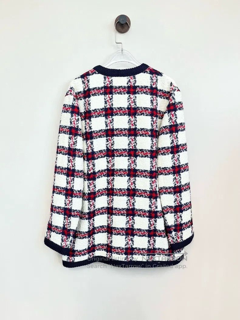 Gucci Gucci Patterned plaid tweed gold buckle jacket Size XS / US 0-2 / IT 36-38 - 2 Thumbnail