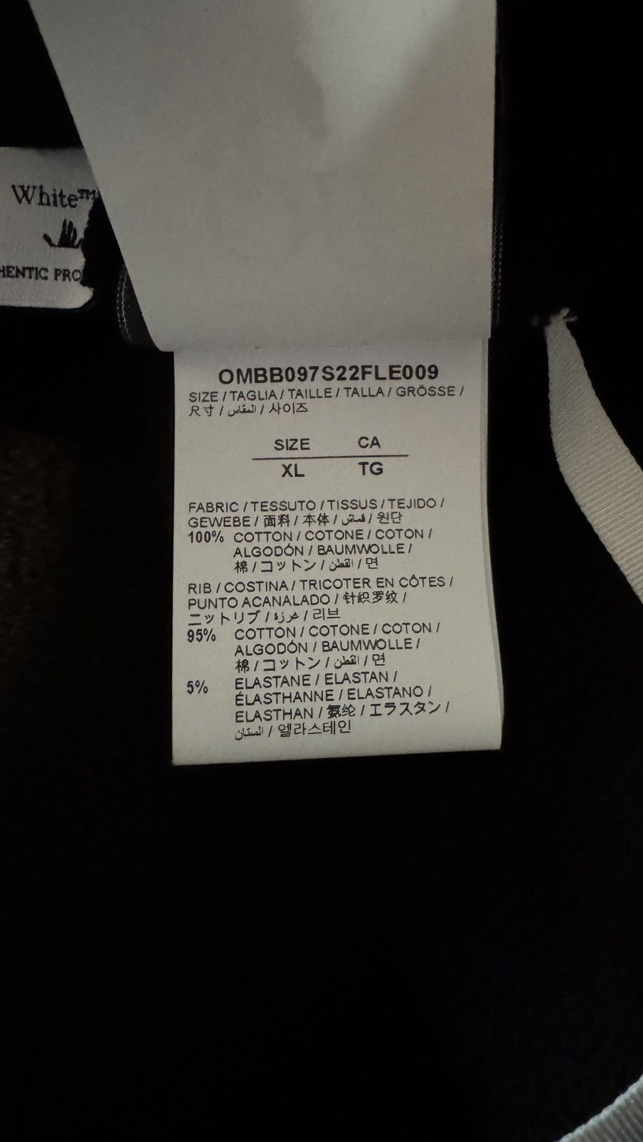 Off-White Off white hoodie spray wave diagonals Size US XL / EU 56 / 4 - 7 Thumbnail