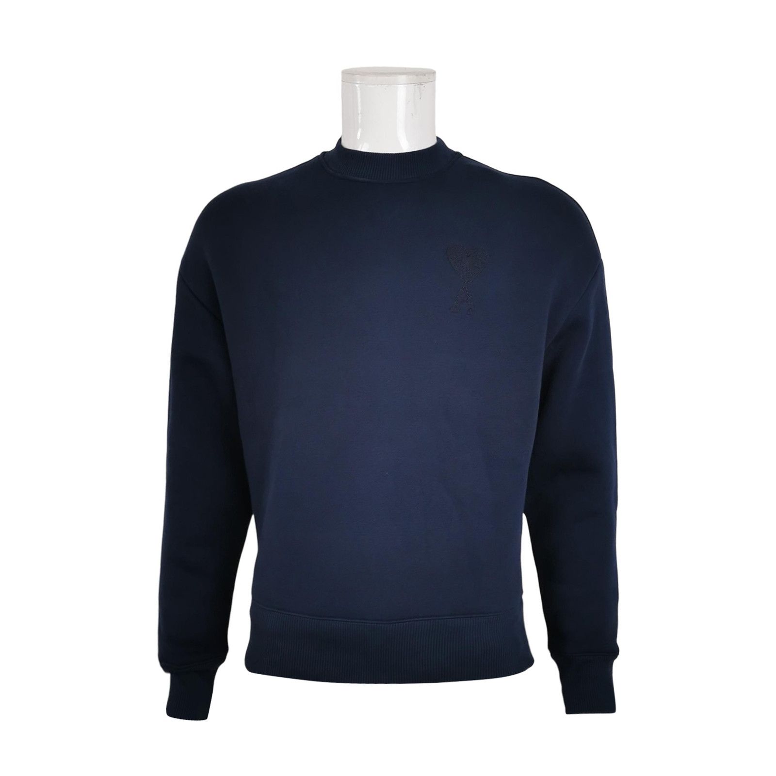 AMI AM Alexandre Mattiussi Cotton Heart Logo Crewneck Sweatshirt XS Size US XS / EU 42 / 0 - 1 Thumbnail