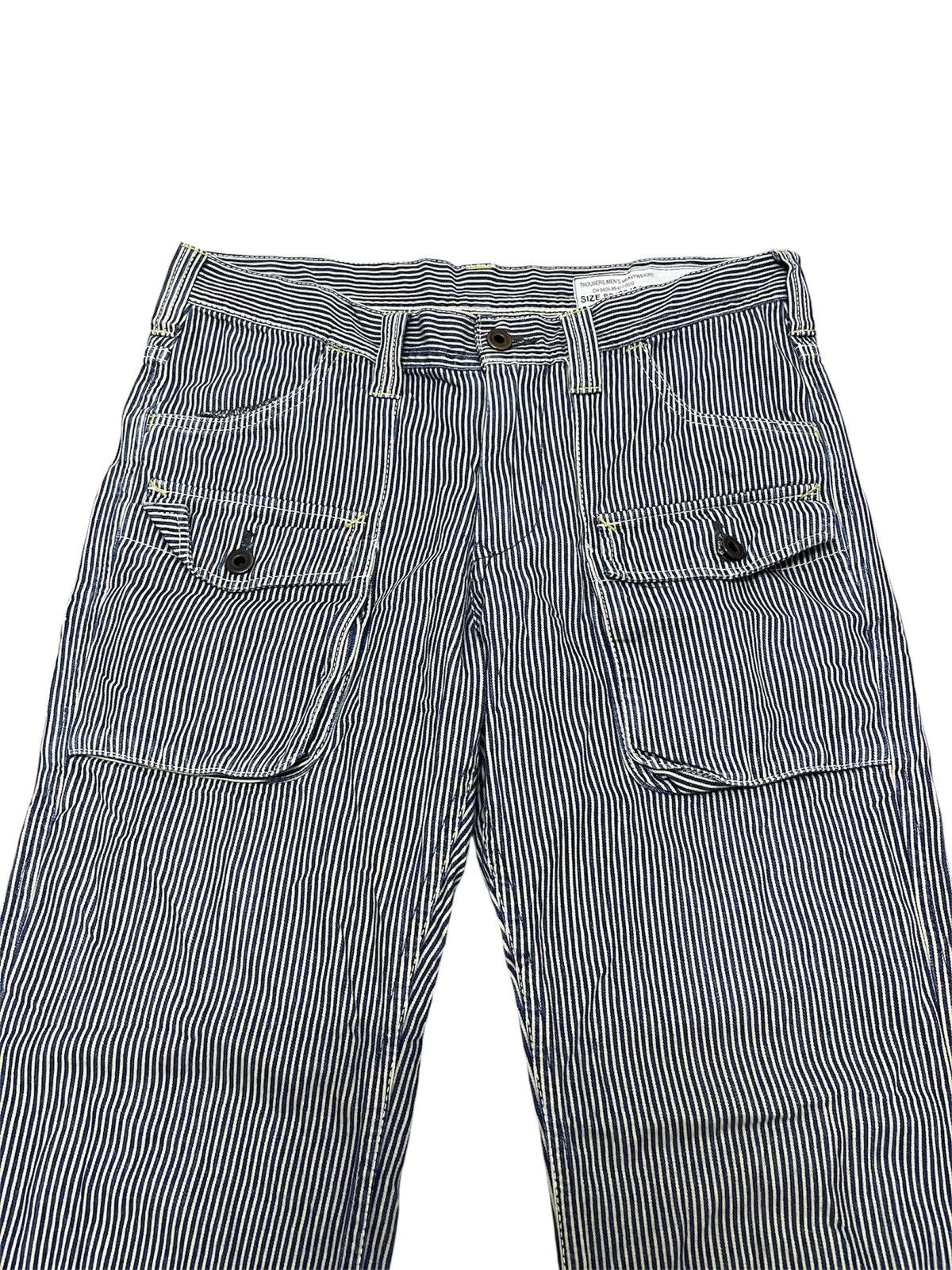 Japanese Brand Jepanes Brand x Studio Ecru Bush Pants Denim Hickory Size US 33 - 4 Thumbnail