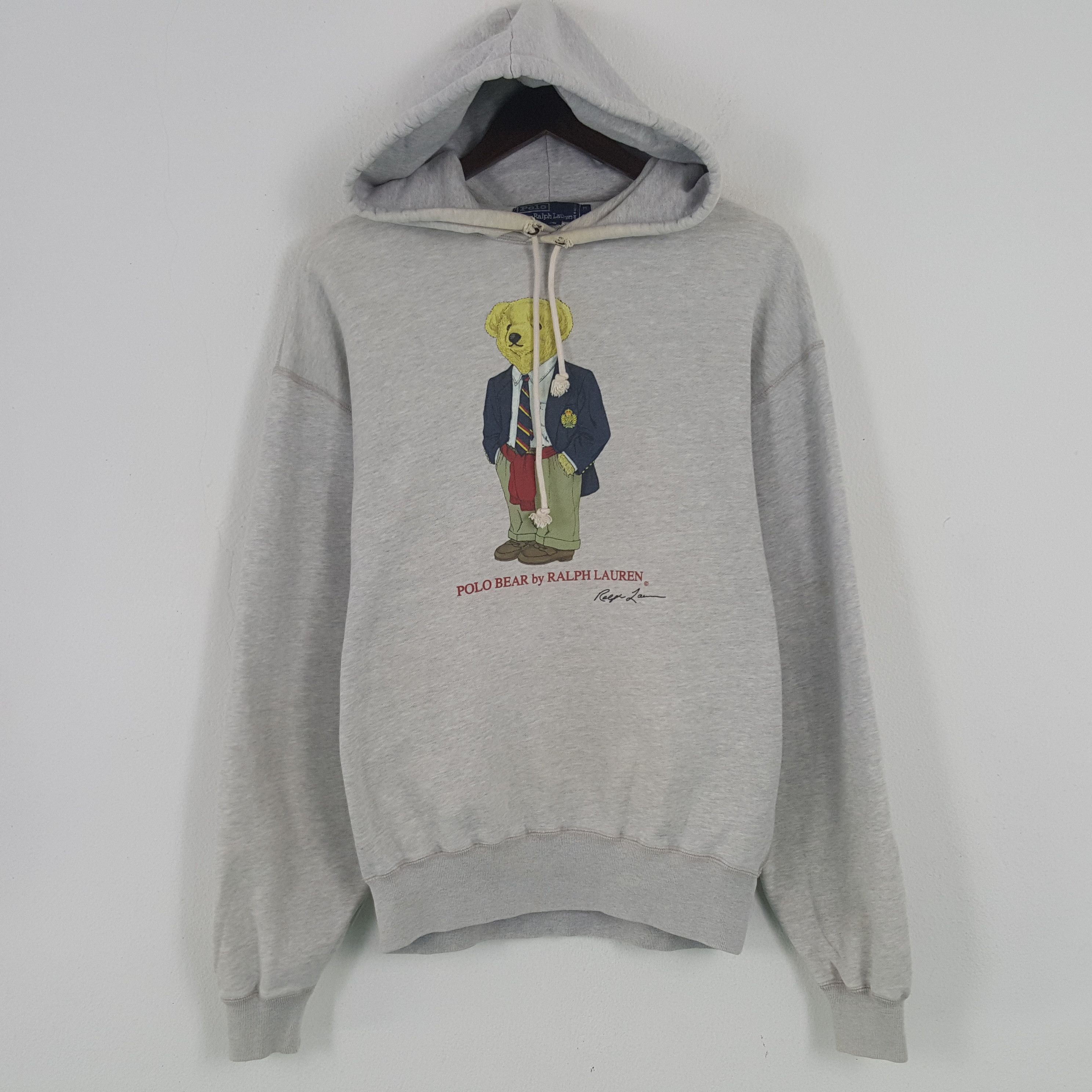 Polo Ralph Lauren × Vintage Vintage Polo Bear Ralph Lauren Sweatshirt Hoodies Size US M / EU 48-50 / 2 - 1 Thumbnail