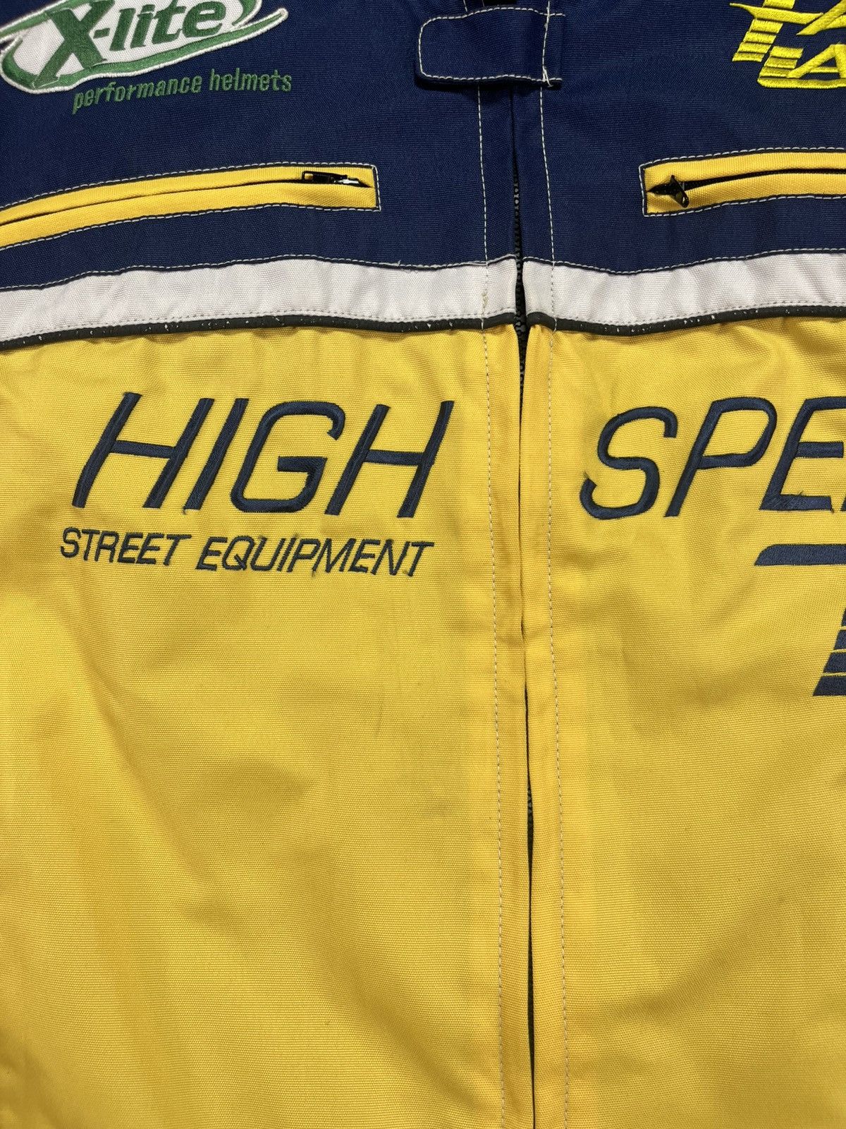 NASCAR Vintage High Speed #71 Fast Lane Nascar Racing Moto Jacket Size US XXL / EU 58 / 5 - 5 Thumbnail