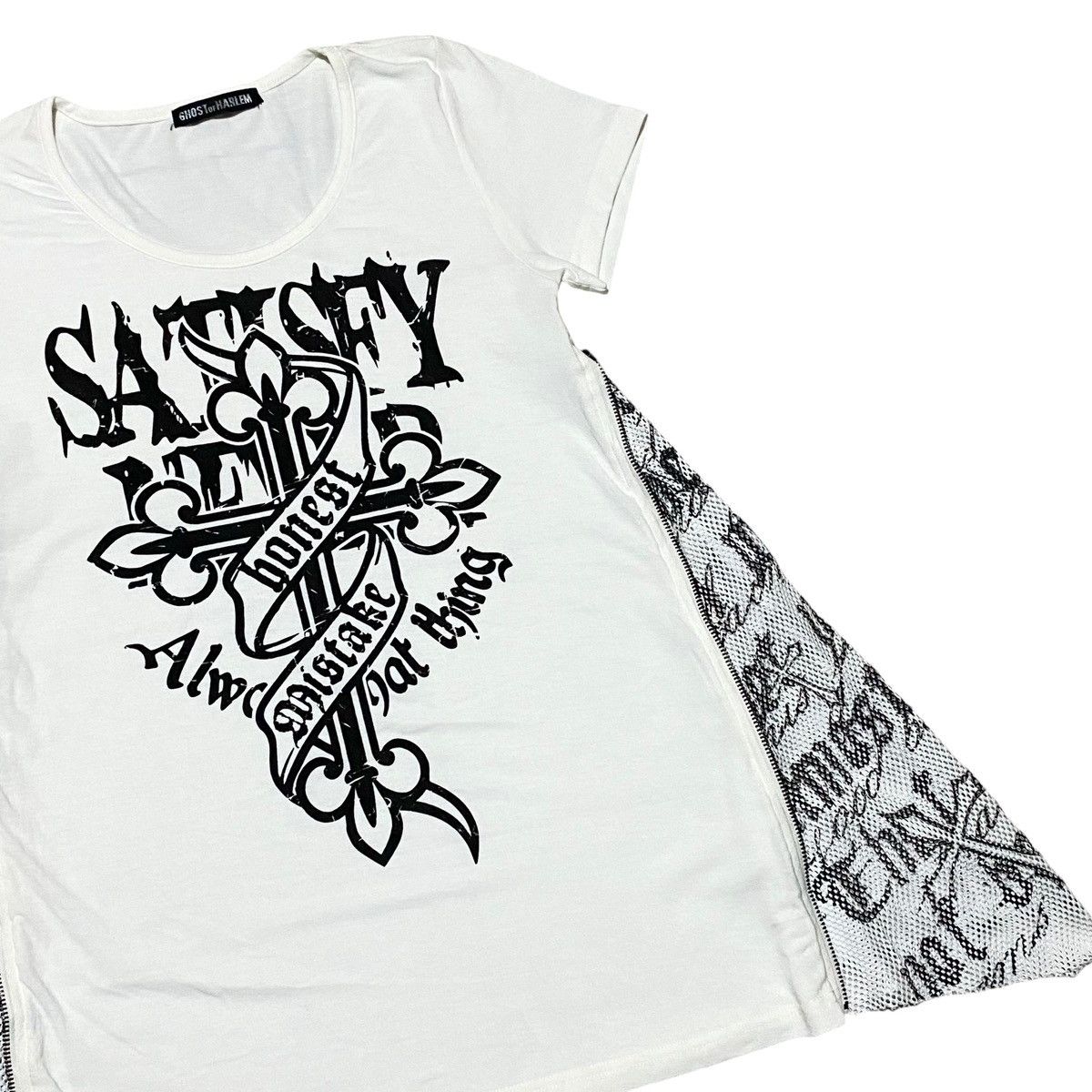 Beauty Beast × If Six Was Nine × Japanese Brand RARE❤️‍🔥 Ghost of Harlem Anarchy Side Zipper Fish Net T shirt Size S / US 4 / IT 40 - 4 Thumbnail