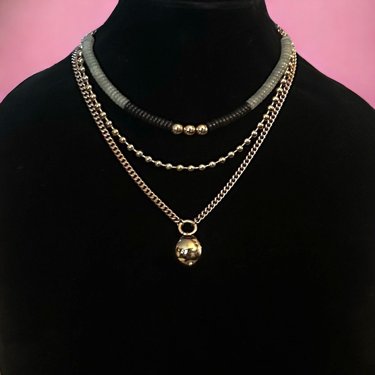 Other Gold tone multi chain layered necklace Size ONE SIZE - 1 Thumbnail