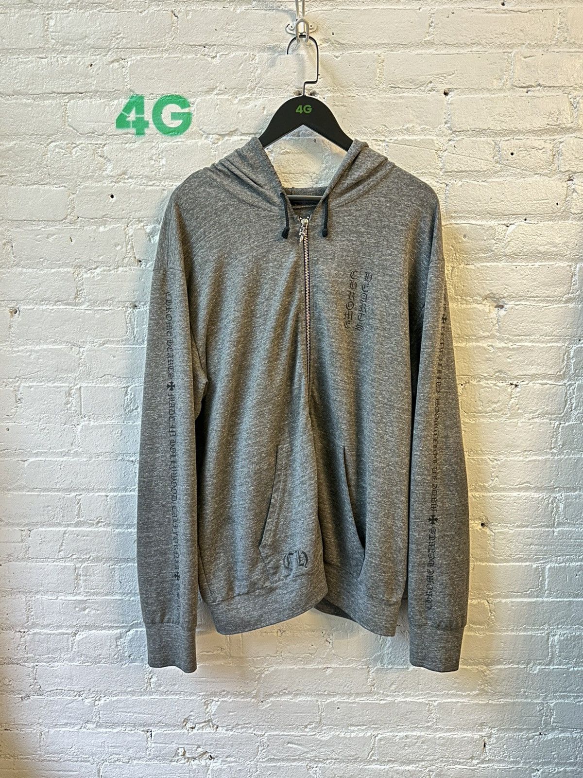 Chrome Hearts CHROME HEARTS VINTAGE GREY PRINTED ZIP UP Size US L / EU 52-54 / 3 - 2 Thumbnail