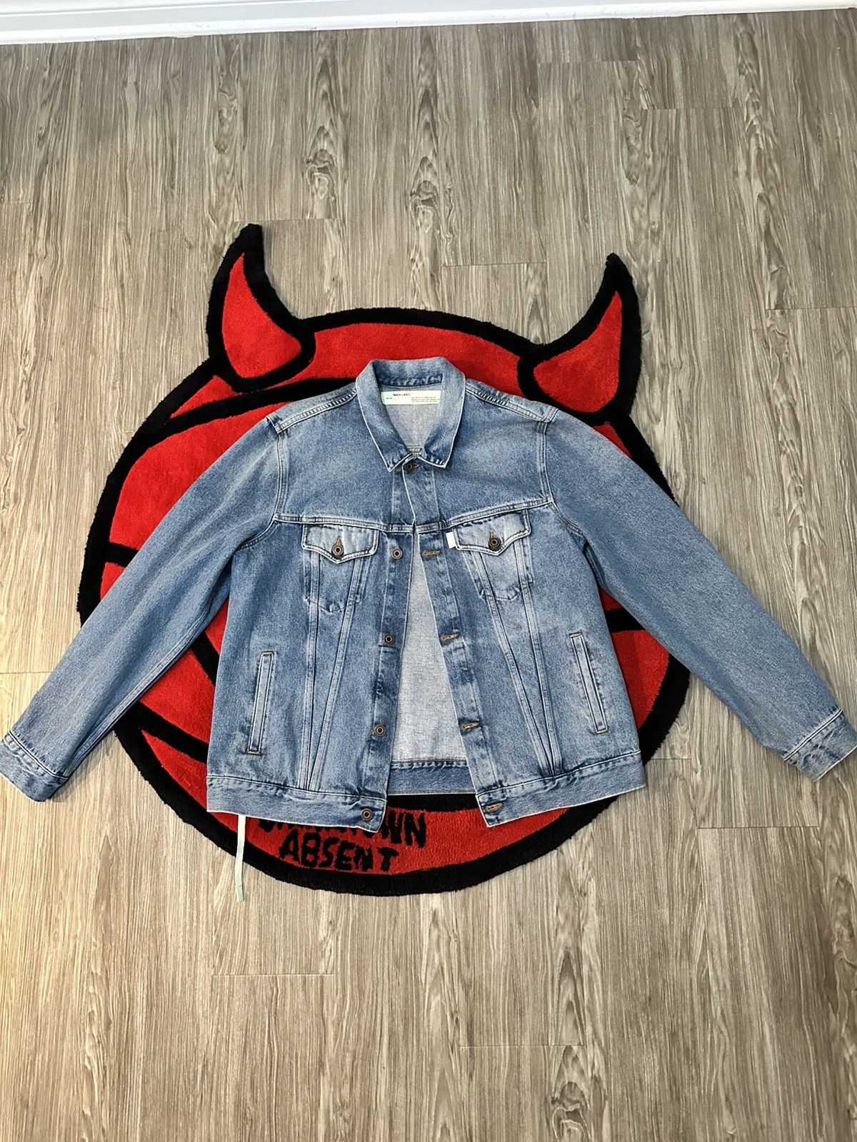 Off-White Off-White Spray Paint Denim Jacket Size US M / EU 48-50 / 2 - 3 Thumbnail