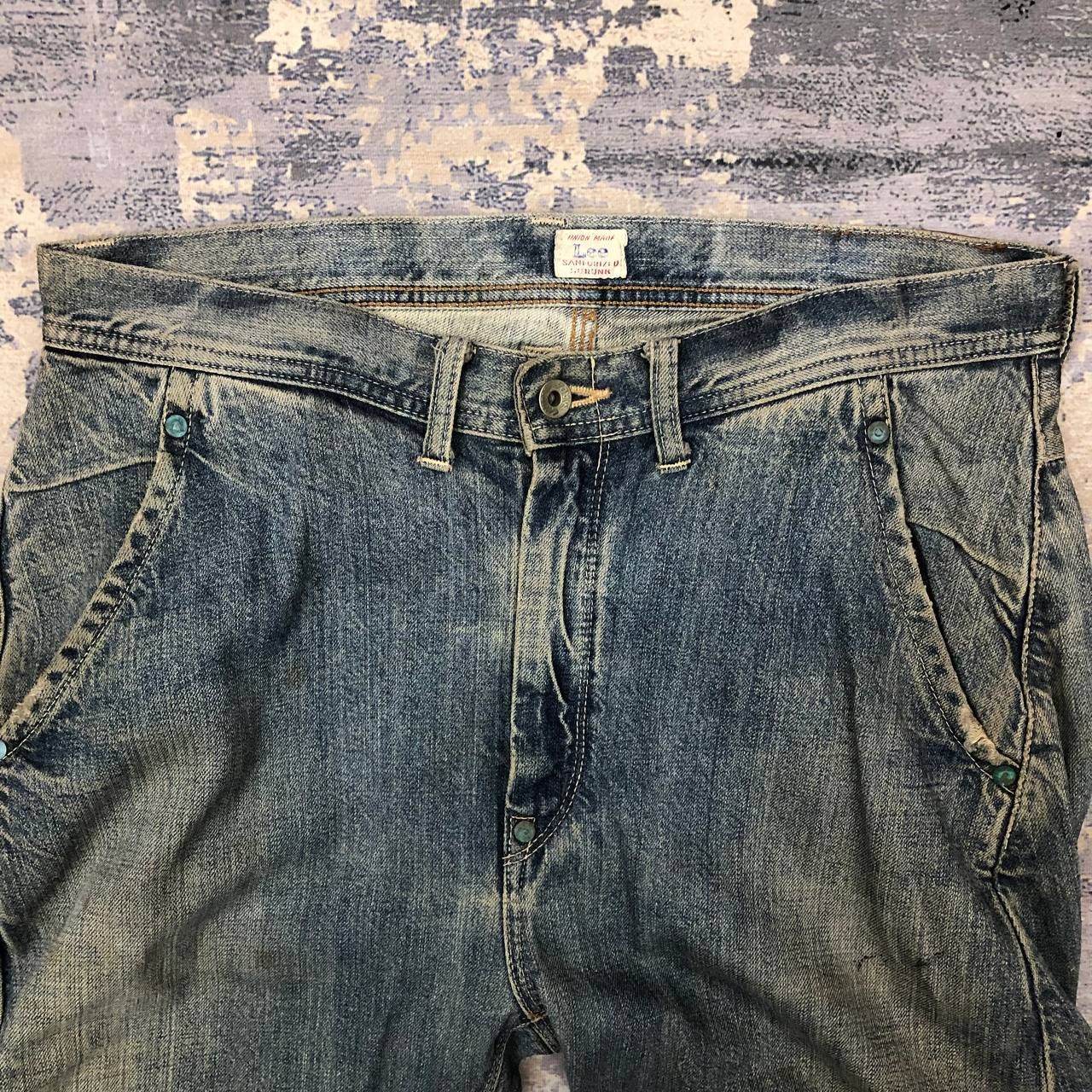 Lee P49 VTG UNION MADE X LEE DISTRESSED WORWEAR DENIM Size US 34 / EU 50 - 3 Thumbnail