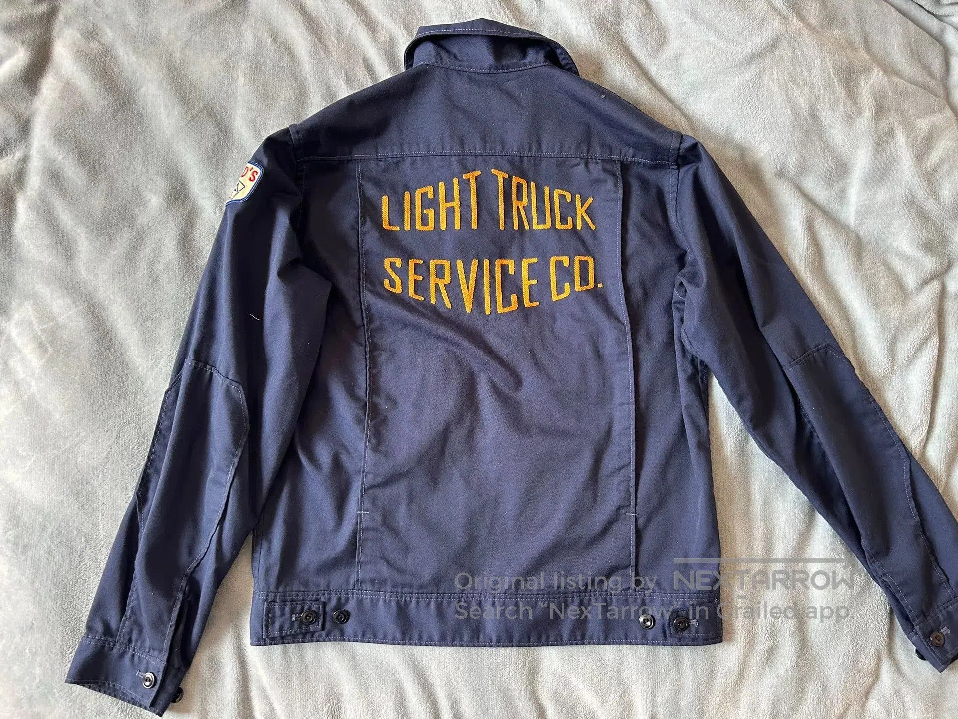 Pherrow's navy blue workwear embroidered jacket. Size US M / EU 48-50 / 2 - 2 Thumbnail
