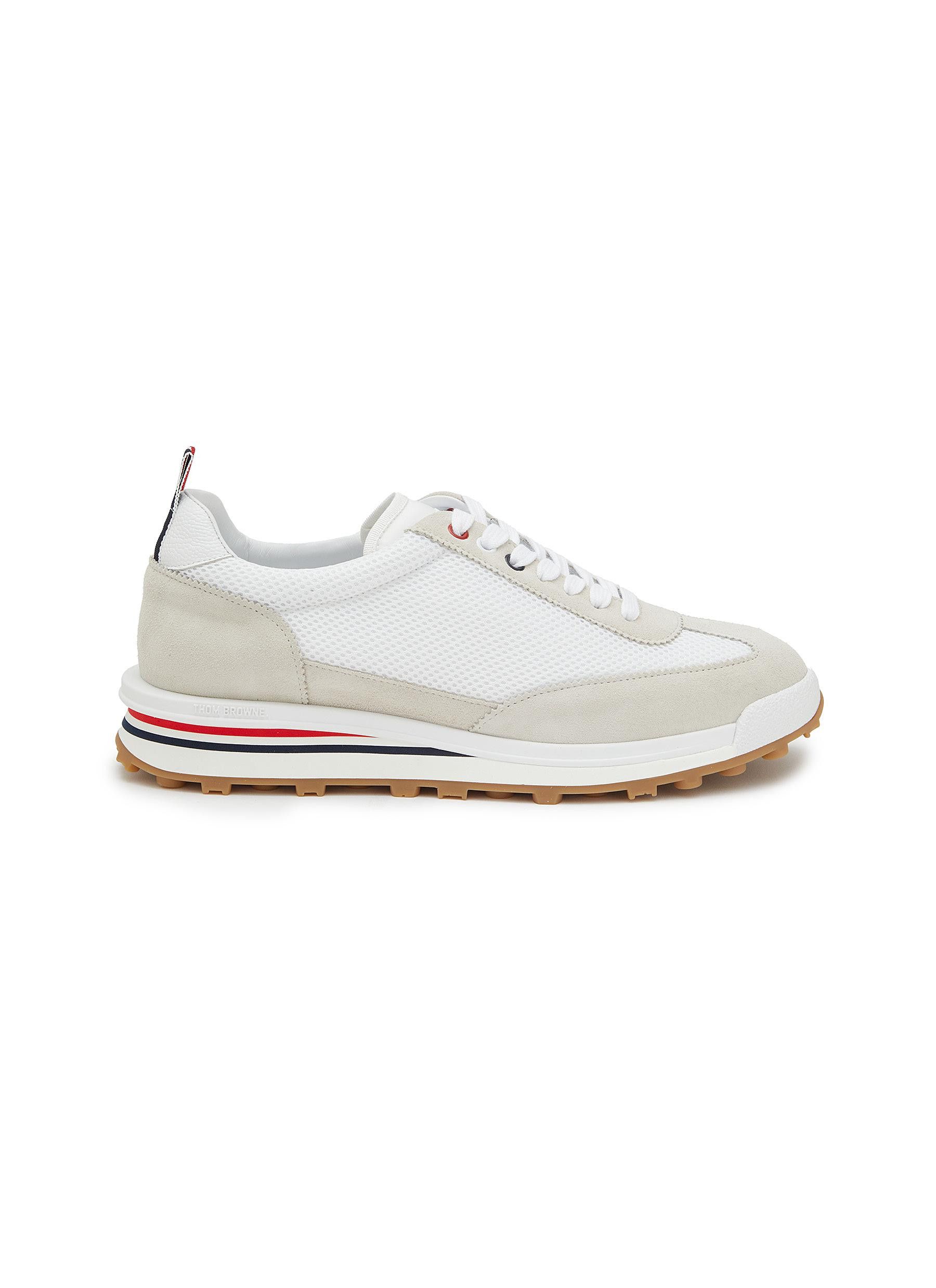 Thom Browne o1s22i1n1124 Tech Runner Sneakers in White Size US 9 / EU 42 - 1 Thumbnail
