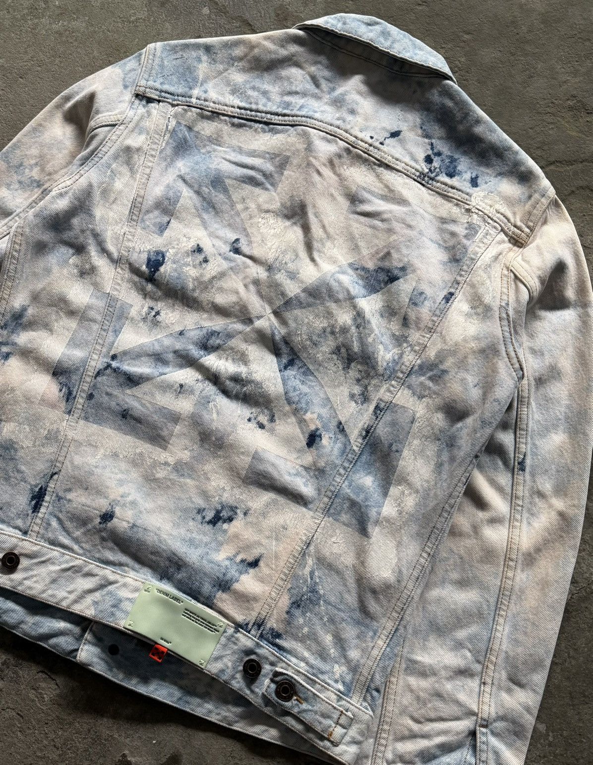 Off-White Off White - Extreme bleached denim jacket Size US M / EU 48-50 / 2 - 6 Thumbnail