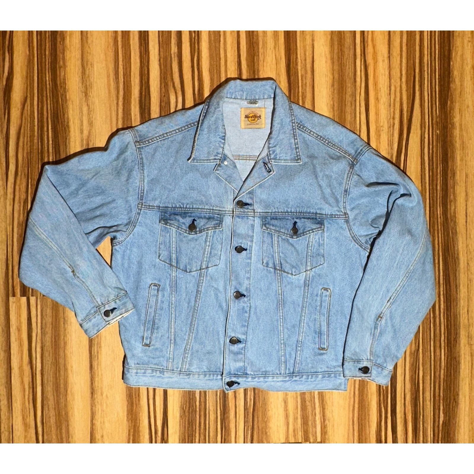 Hard Rock Cafe Vintage 1980s Hard Rock Cafe Atlanta Jean Jacket Size Large Size US L / EU 52-54 / 3 - 2 Thumbnail