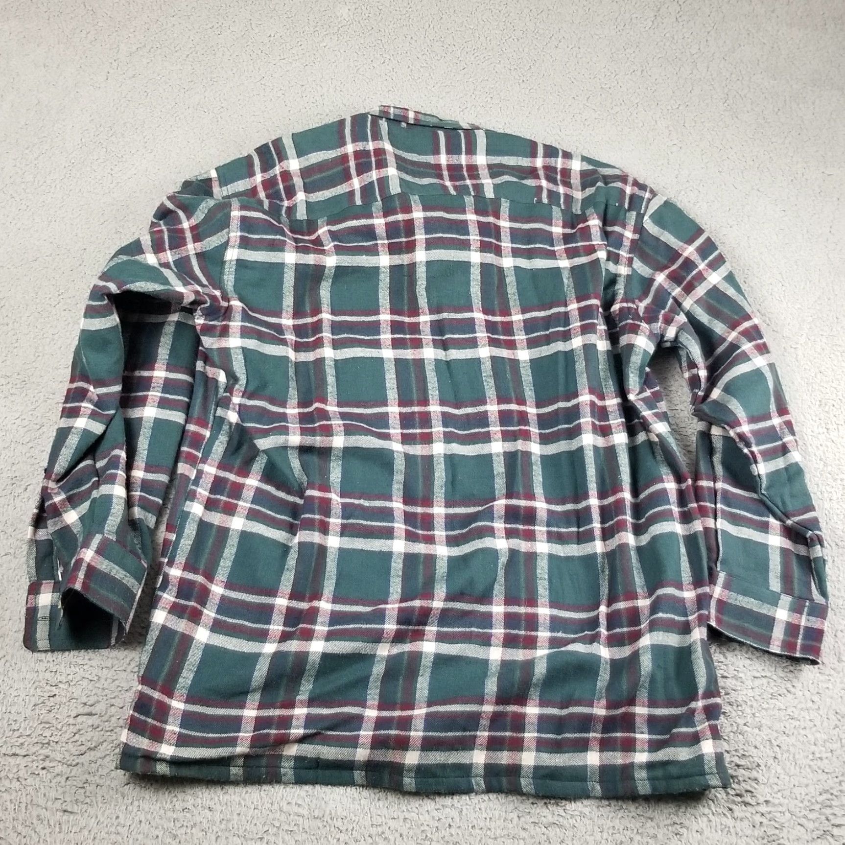 Lumberjack VINTAGE Northwest Territory Flannel Shacket Jacket Large Green Plaid Thermal Workwear Mens Size US L / EU 52-54 / 3 - 7 Thumbnail