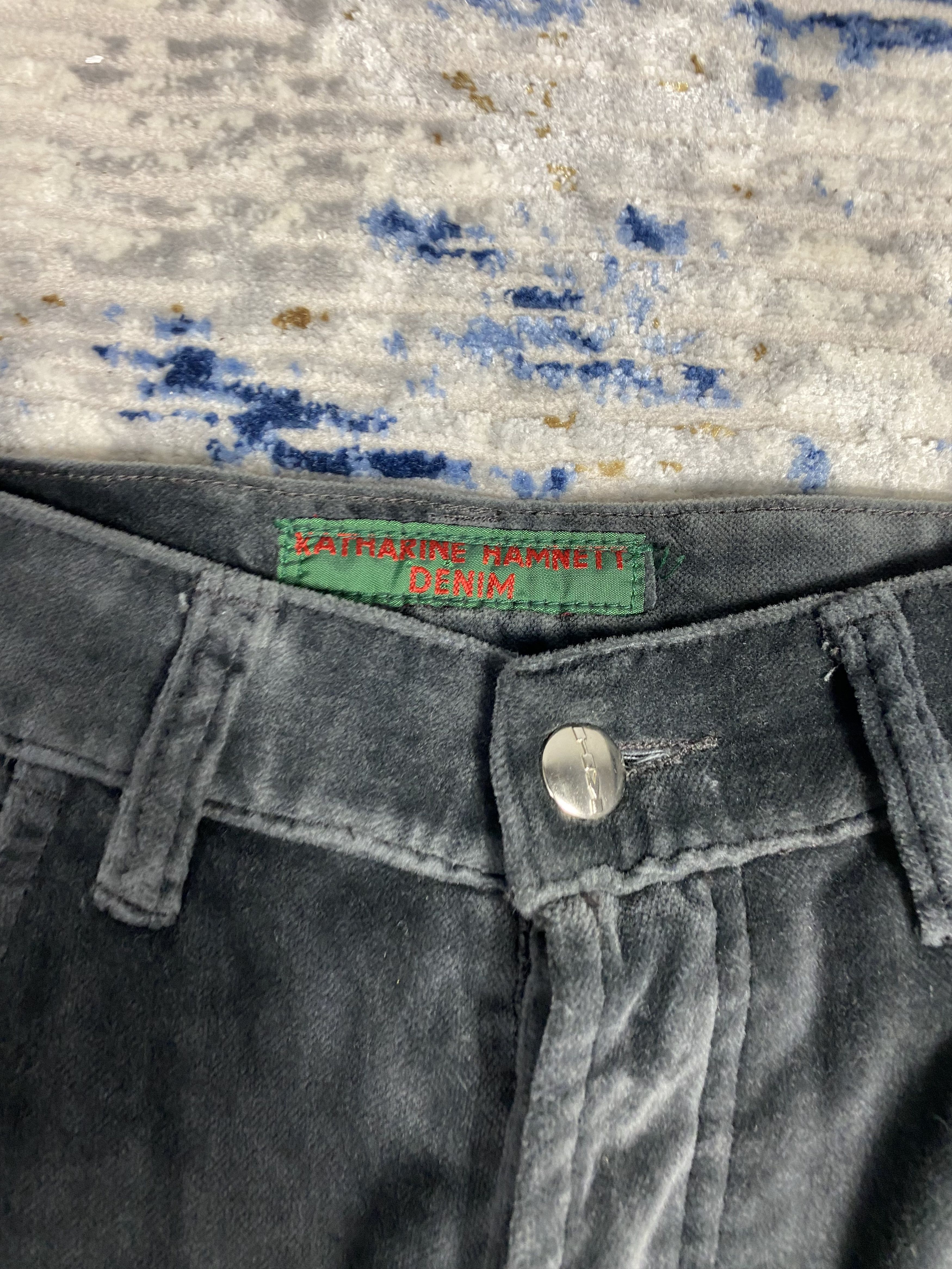 Katharine Hamnett London × Seditionaries KATHARINE HAMNETT VELVET STACKED PANTS Size US 30 / EU 46 - 5 Thumbnail