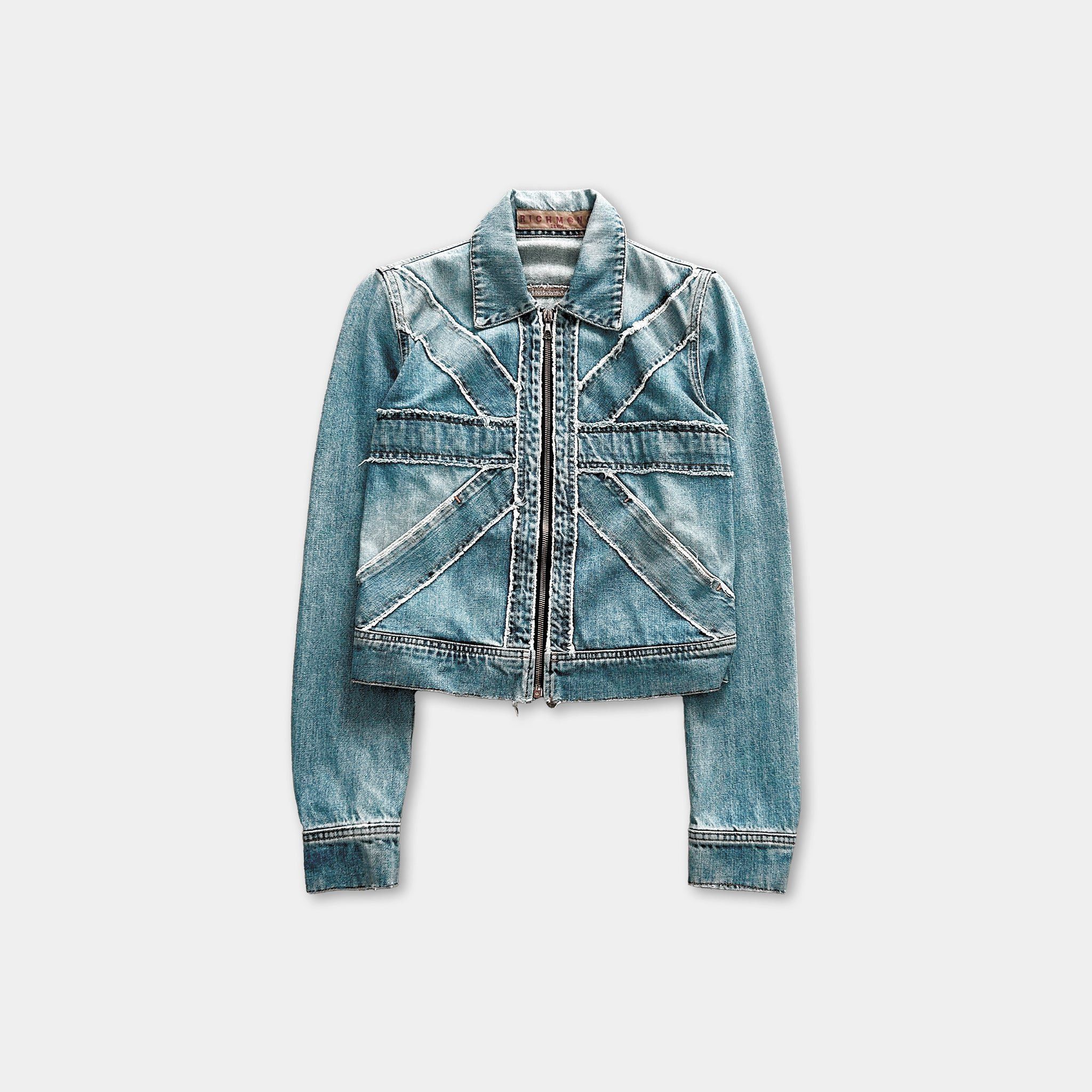 Richmond Denim Richmond Union Jack Denim Jacket Size S / US 4 / IT 40 - 1 Thumbnail