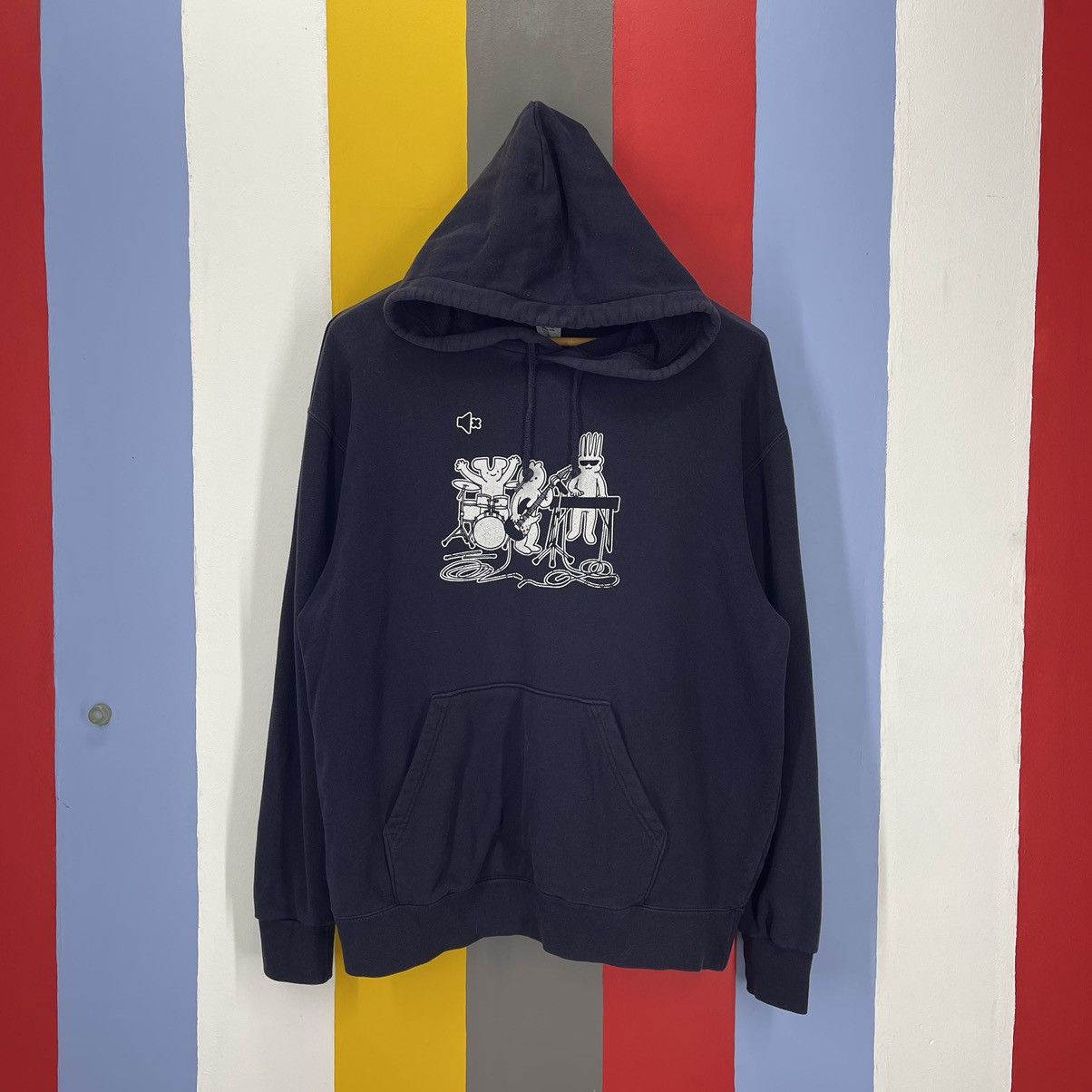 Japanese Brand Cartoon Band by PRINTSTAR Hoodie Pullover #1945/11 Size US L / EU 52-54 / 3 - 1 Thumbnail
