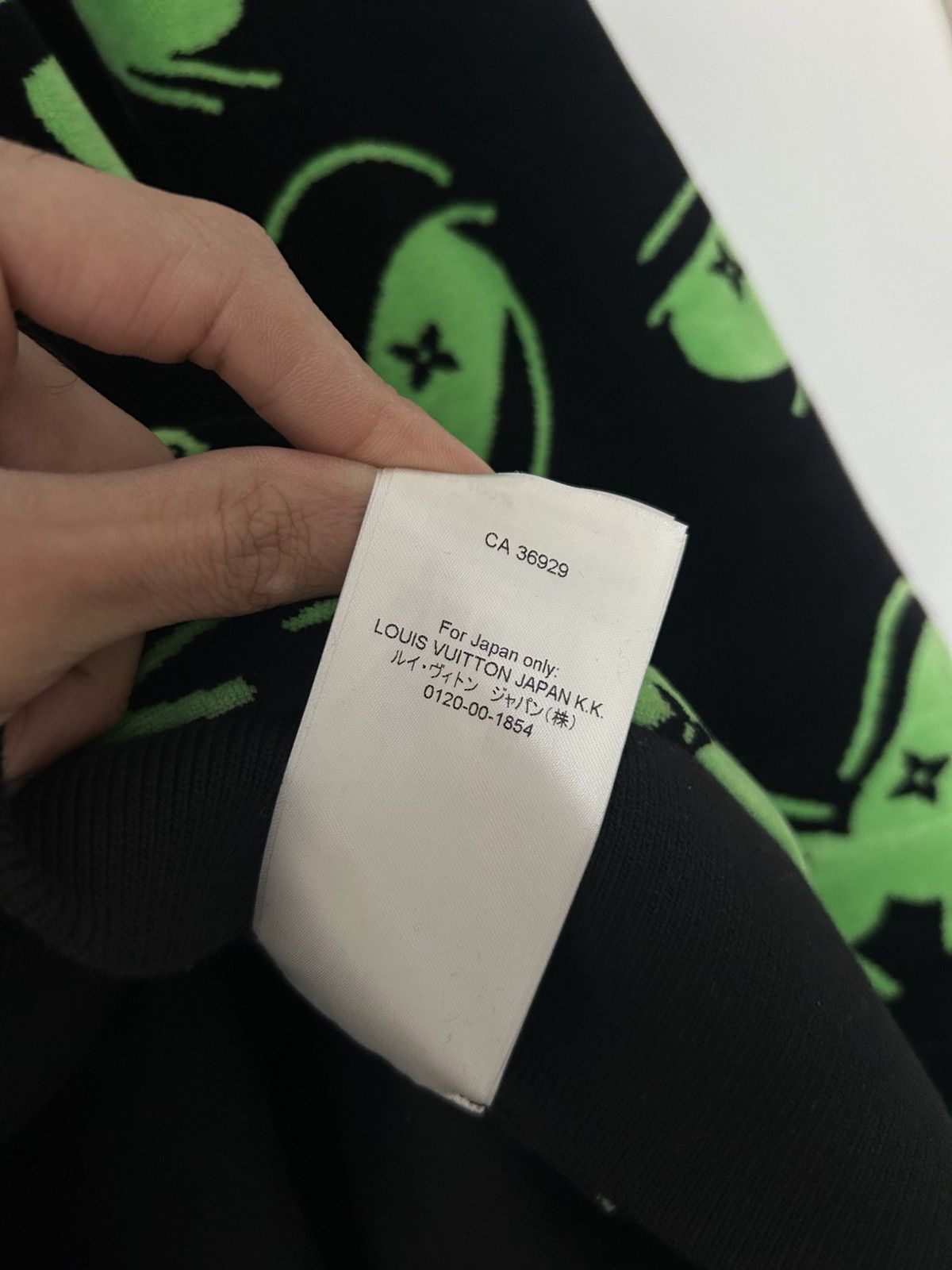Louis Vuitton Louis vuitton eyes graphic jacquard hoodie black green Size US XXL / EU 58 / 5 - 11 Thumbnail
