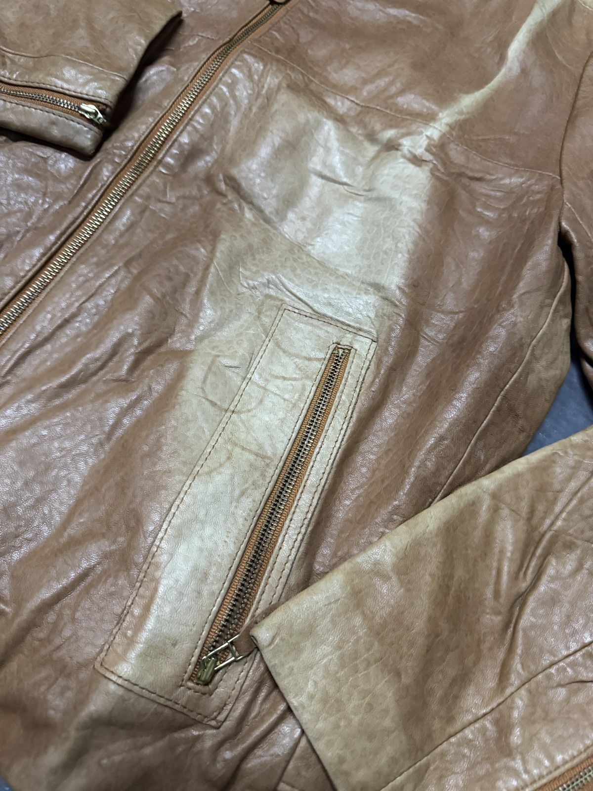 Genuine Leather CHRISTIAN MODE LEATHER JACKET Size US M / EU 48-50 / 2 - 2 Thumbnail